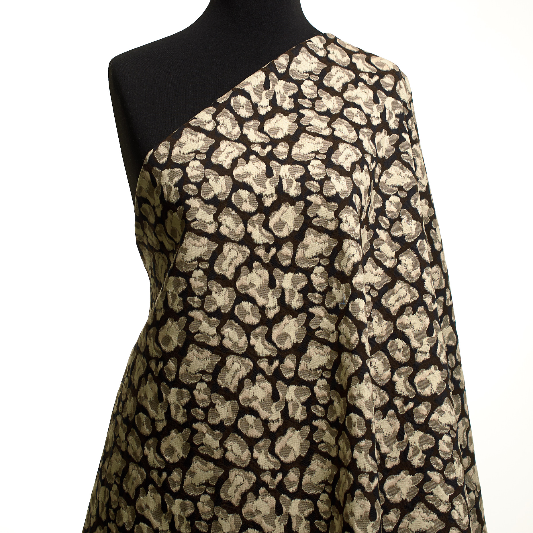 JACQUARD, COTTON, CAMOUFLAGE, BLACK OLIVE&VANILLA ICE (F000049049) - Mannequin
