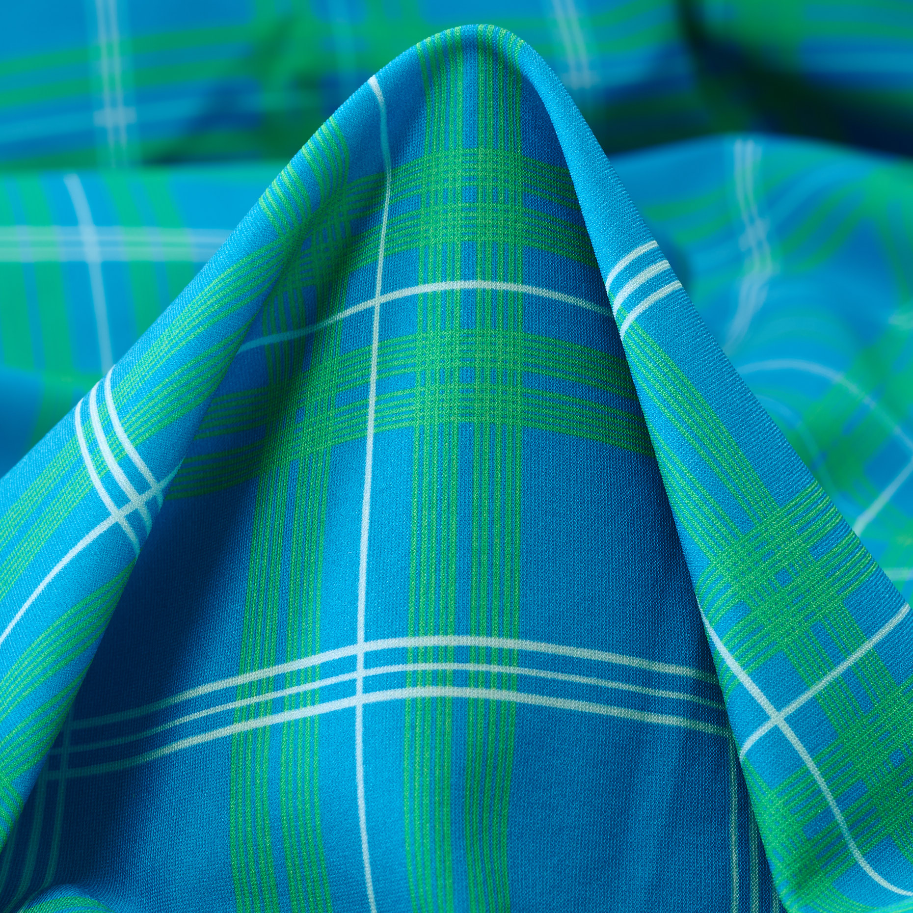 Techno Jersey, Imprimé, Haute Elasticité, Vivid Blue (F000041400)