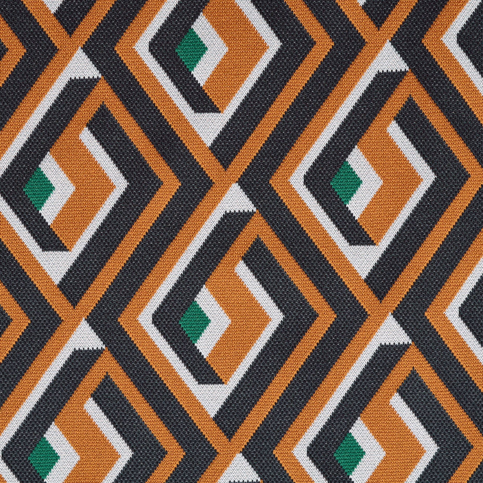 JERSEY, JACQUARD, ELASTIC, ANTHRACITE&MARMALADE (F000043964) - Texture