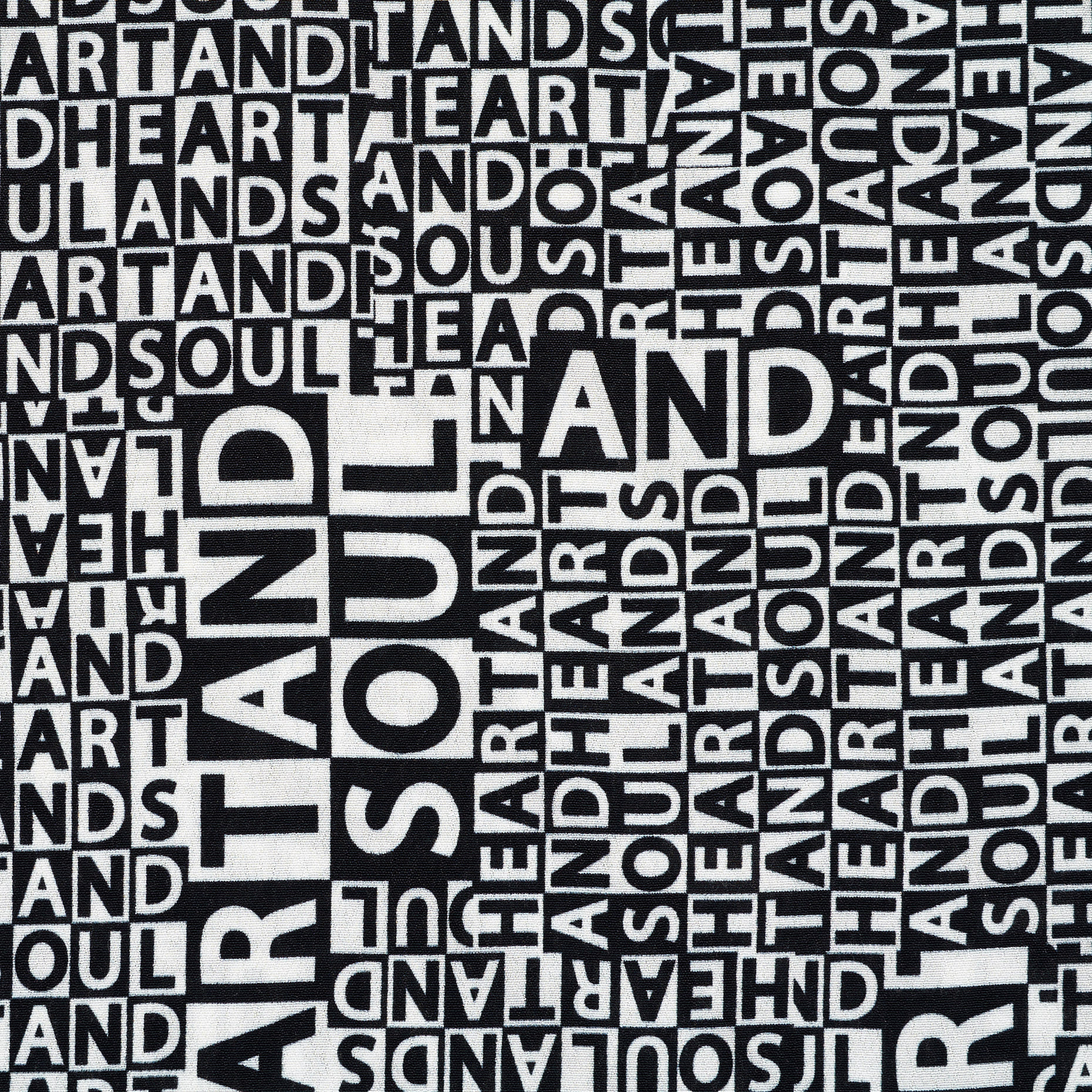 Crêpe, Viskose, Bedruckt, Raven Black&Snow White (F000038110) - Gewebe