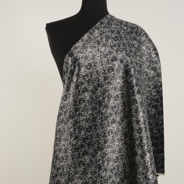 Satin, Bedruckt, Black Sand (F000027610) - Schaufensterpuppe