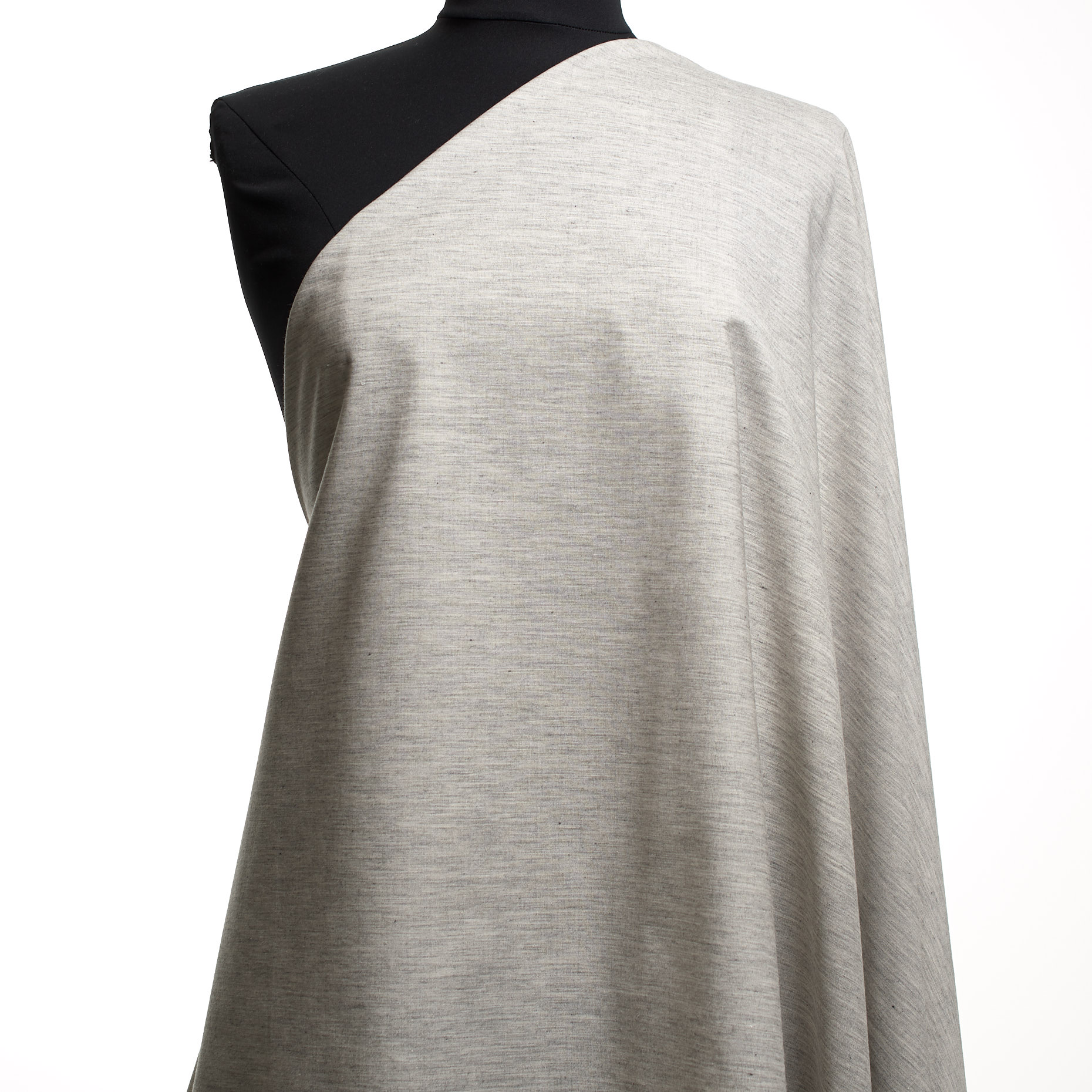 VIRGIN WOOL, COTTON, MELANGE, OYSTER MUSHROOM (F000044440) - Mannequin