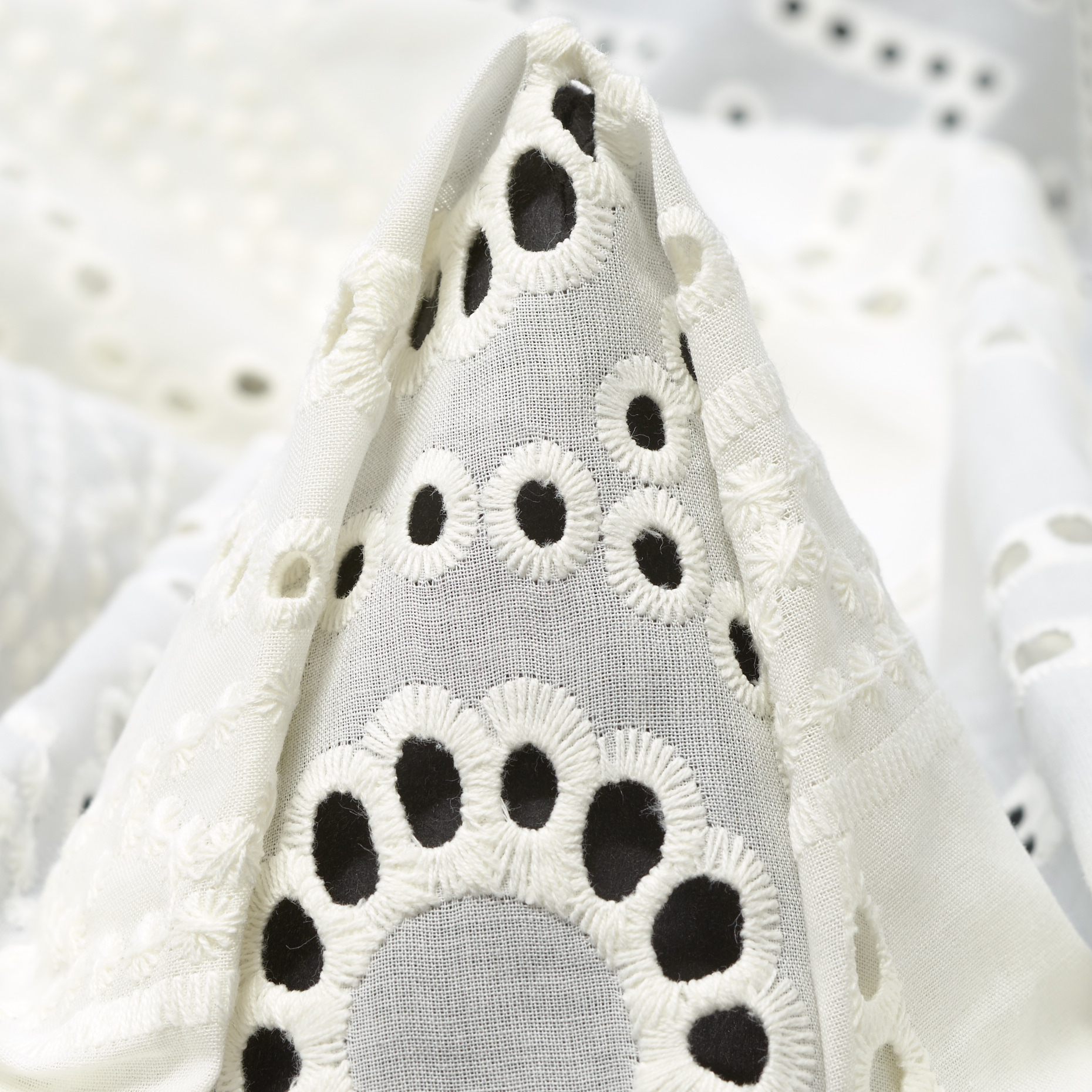 LACE, COTTON, EMBROIDERED, SNOW WHITE (F000049212)