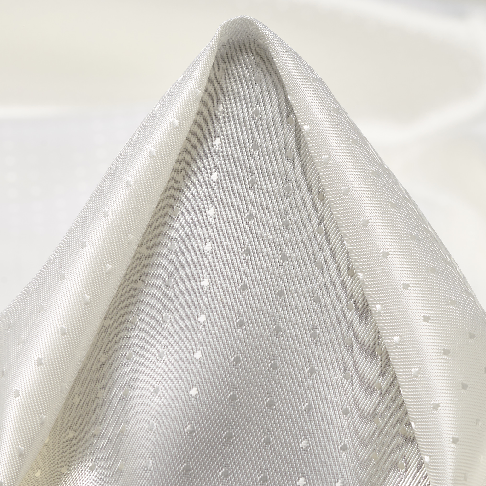 LINING, VISCOSE, DOTS, BRILLIANT WHITE