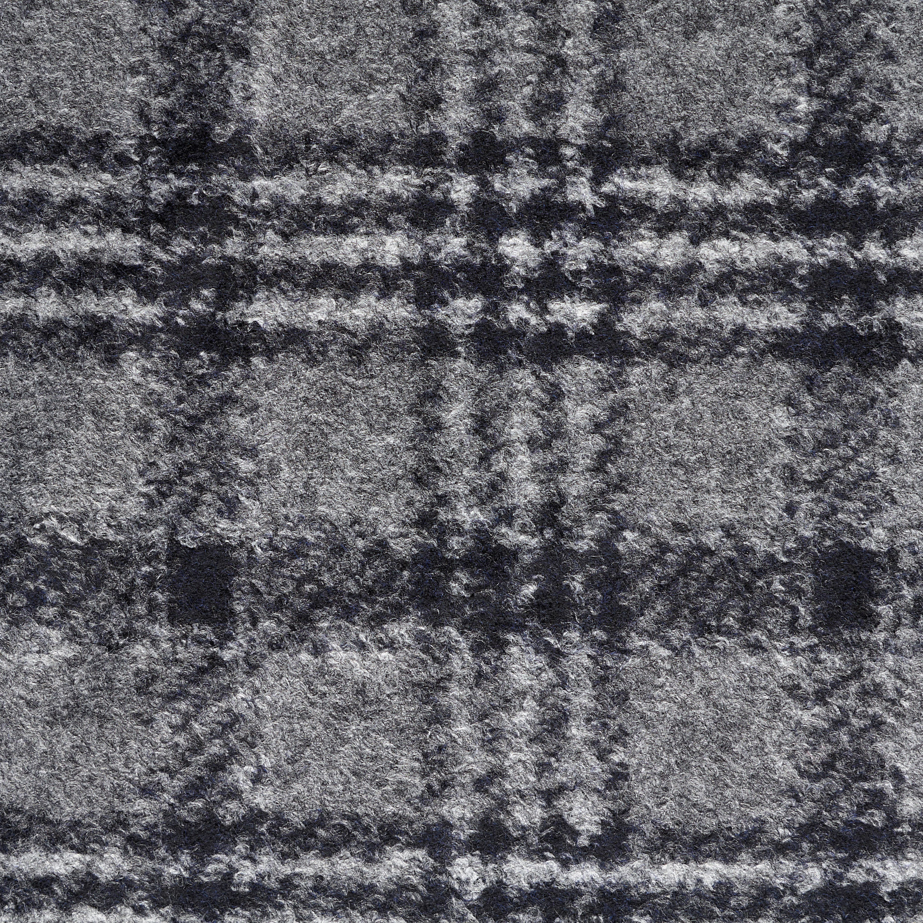 JERSEY, WOOL BLEND, CHECK, CHISELED STONE&PARISIAN NIGHT (F000045183) - Texture