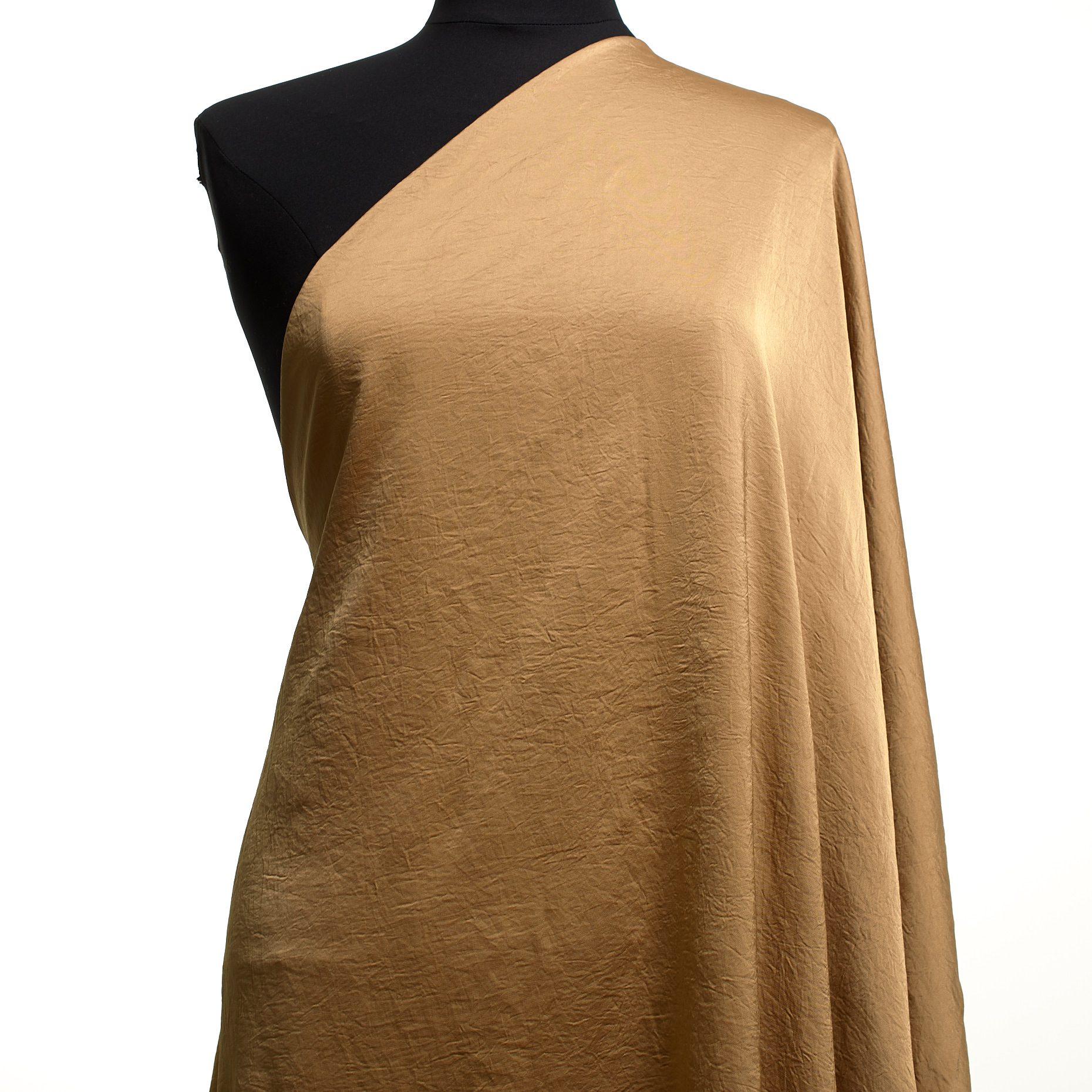 SATIN, SHIMMERING, WRINKLY, GILDED BEIGE (F000004363) - Mannequin
