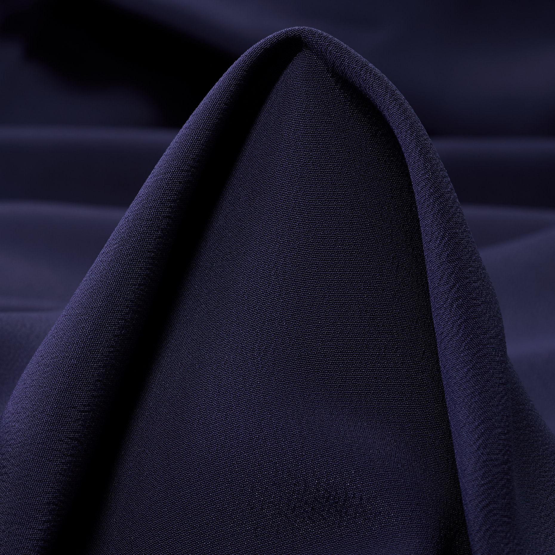 CRÊPE, SILK, NAVY BLUE (F000042965)
