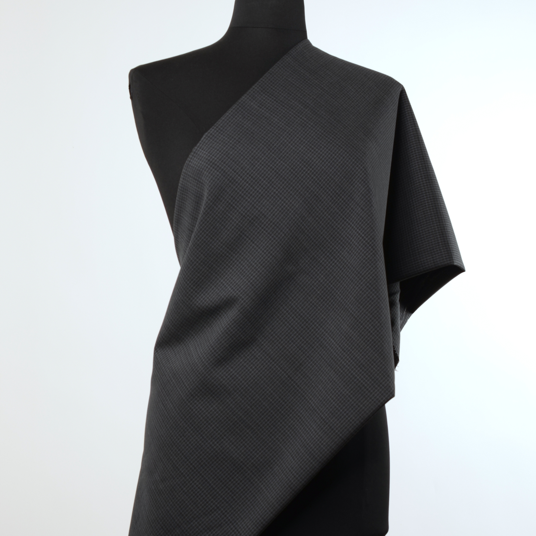 COOL WOOL, CHECK, BLUE GRAPHITE (F000012586) - Mannequin