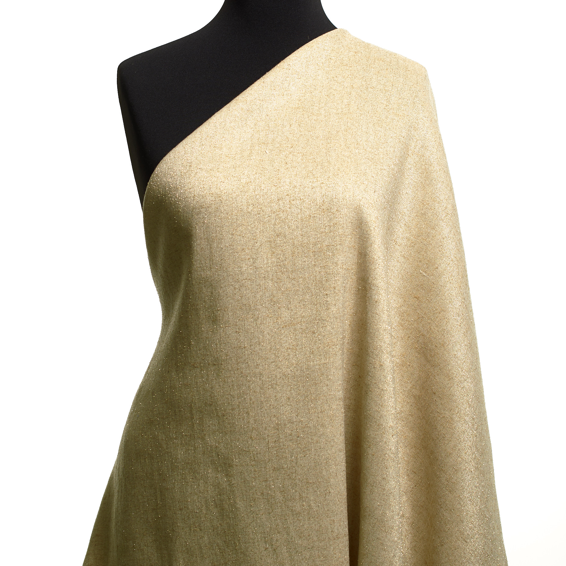 LINEN, LUREX, SHIMMERING, FEATHER GRAY&RICH GOLD (P000004540) - Mannequin