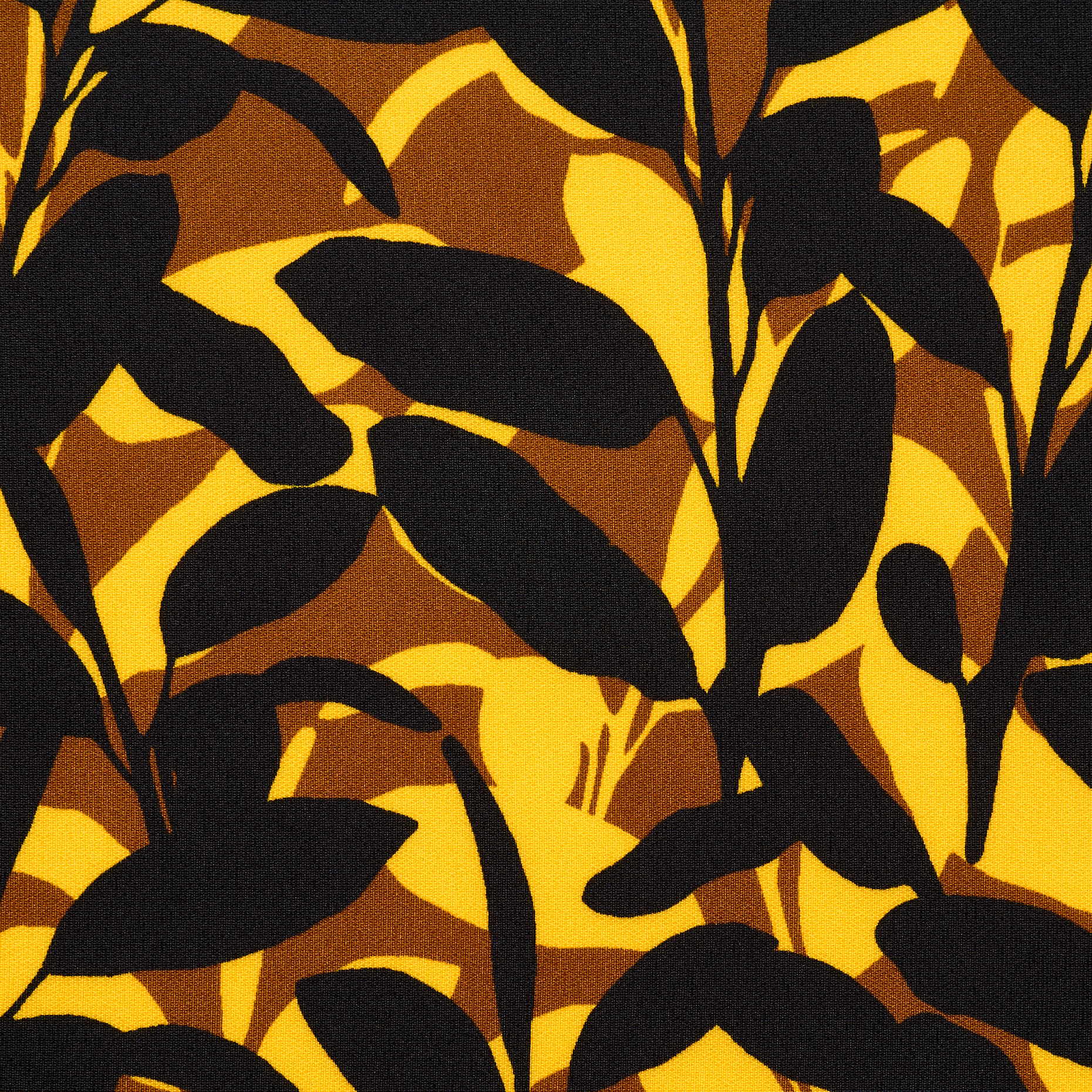 Techno Jersey, Imprimé, Yellow Balloon&Mahogany (F000046226) - Tissage