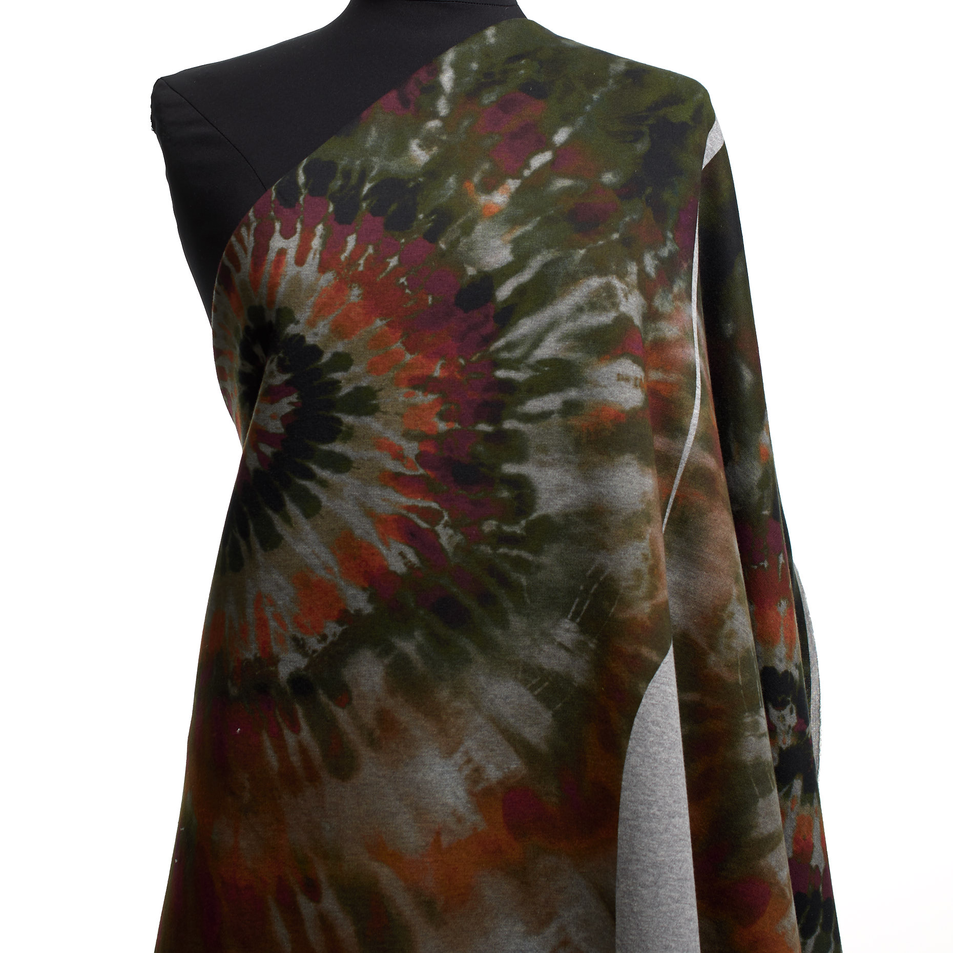 JERSEY, FRENCH TERRY, PRINTED, ATMOSPHERE&ORANGE OCHRE (F000038684) - Mannequin