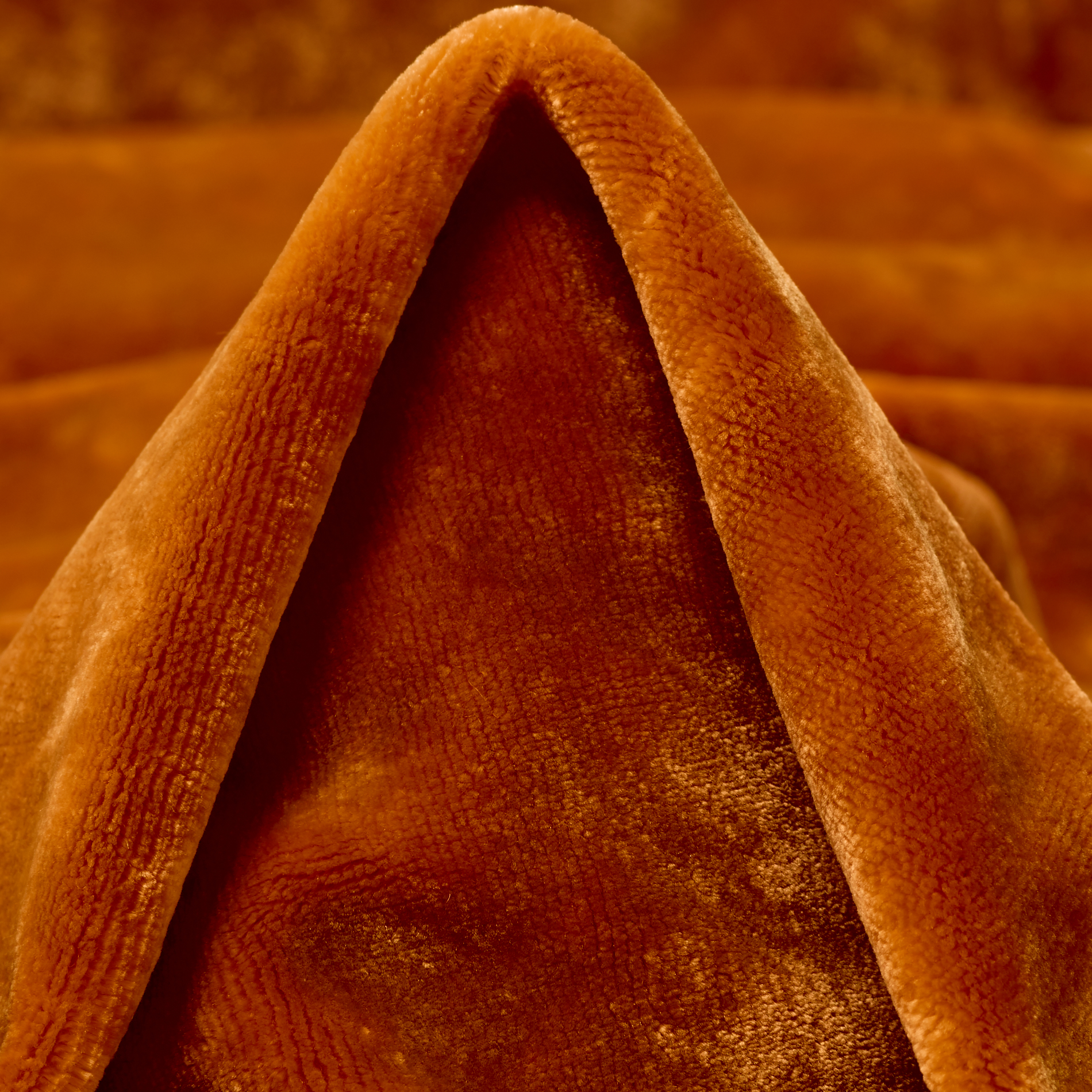 VELVET, VISCOSE, BURNT ORANGE (C0002180)