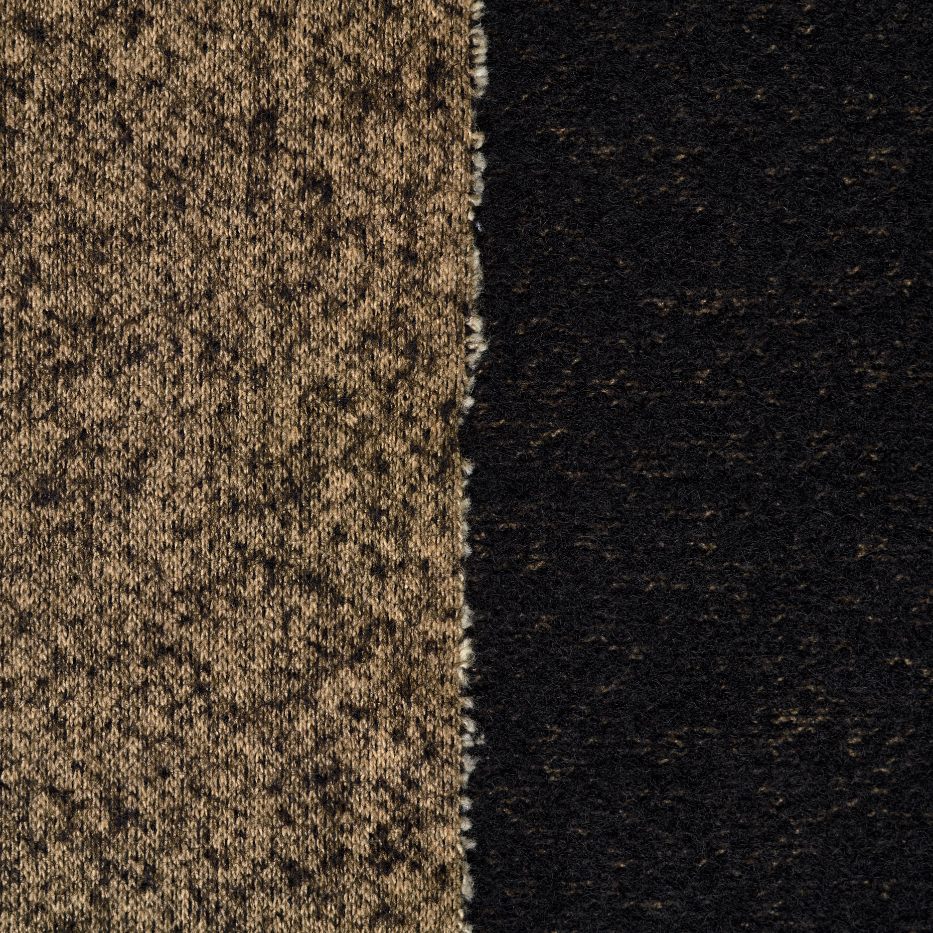 JERSEY, DOUBLE, WOOL COTTON, CROISSANT&BLACK (F000014323) - Texture