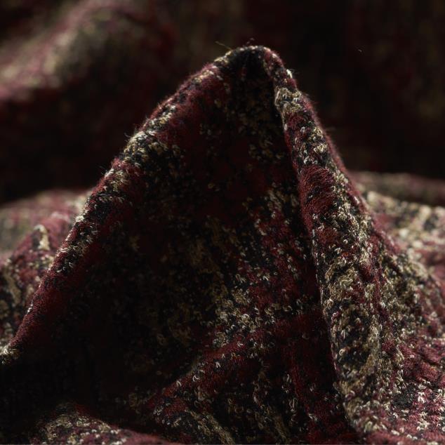 Jersey, Jacquard, Merlot&Almond (F000030980)