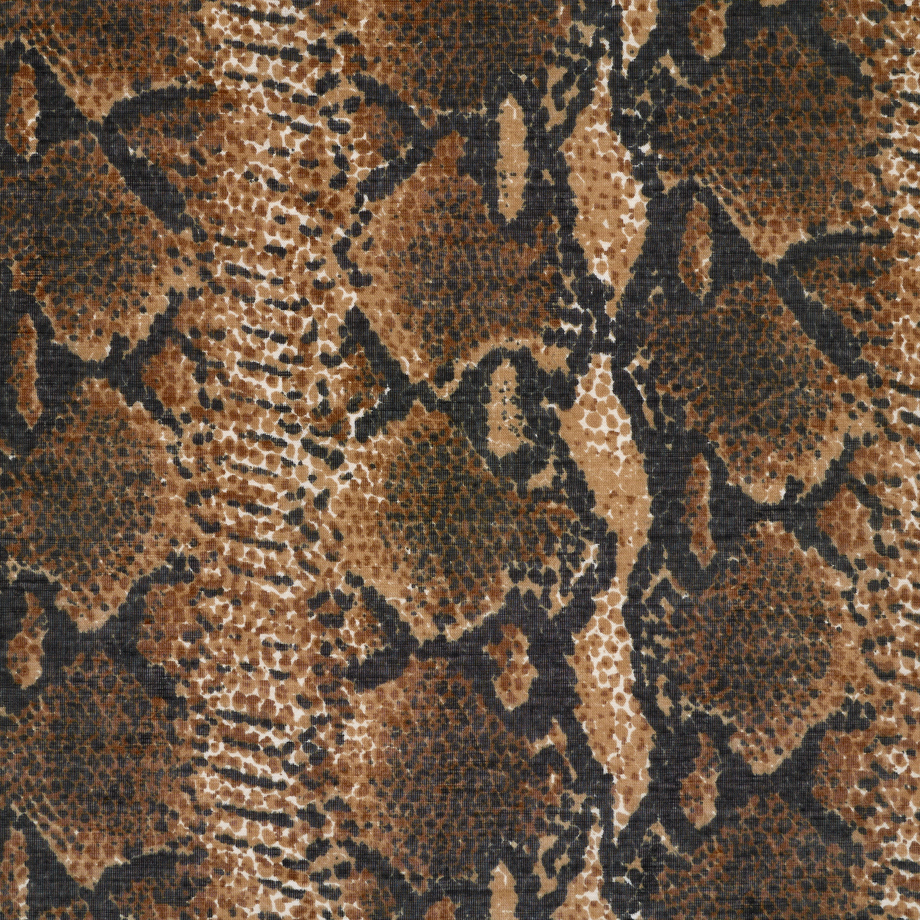 Chiffon, Seta, Animalier, Toffee (T0000242) - Trama