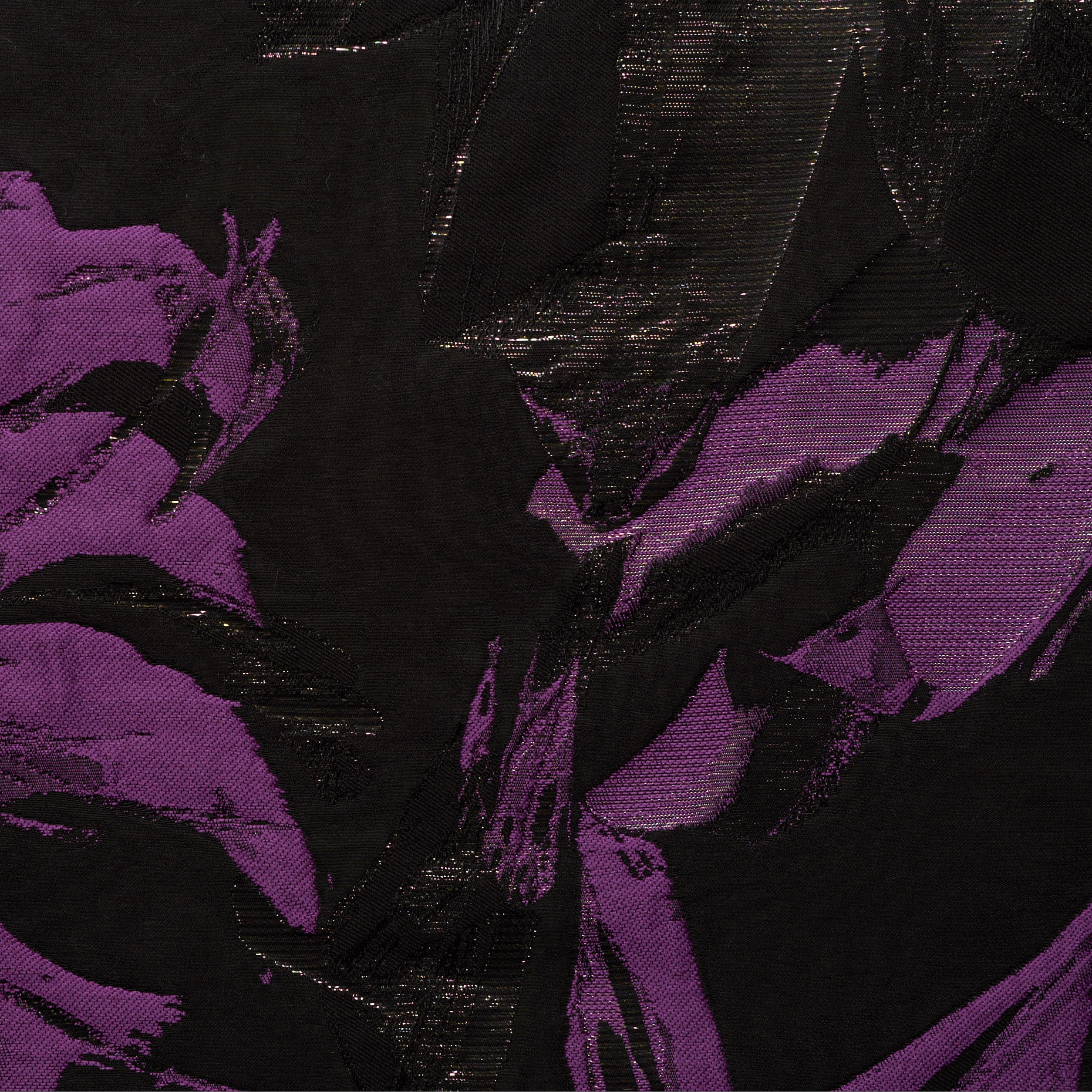 JACQUARD, COTTON, METALLIC, RAVEN BLACK&DAHLIA MAUVE (F000020906) - Texture