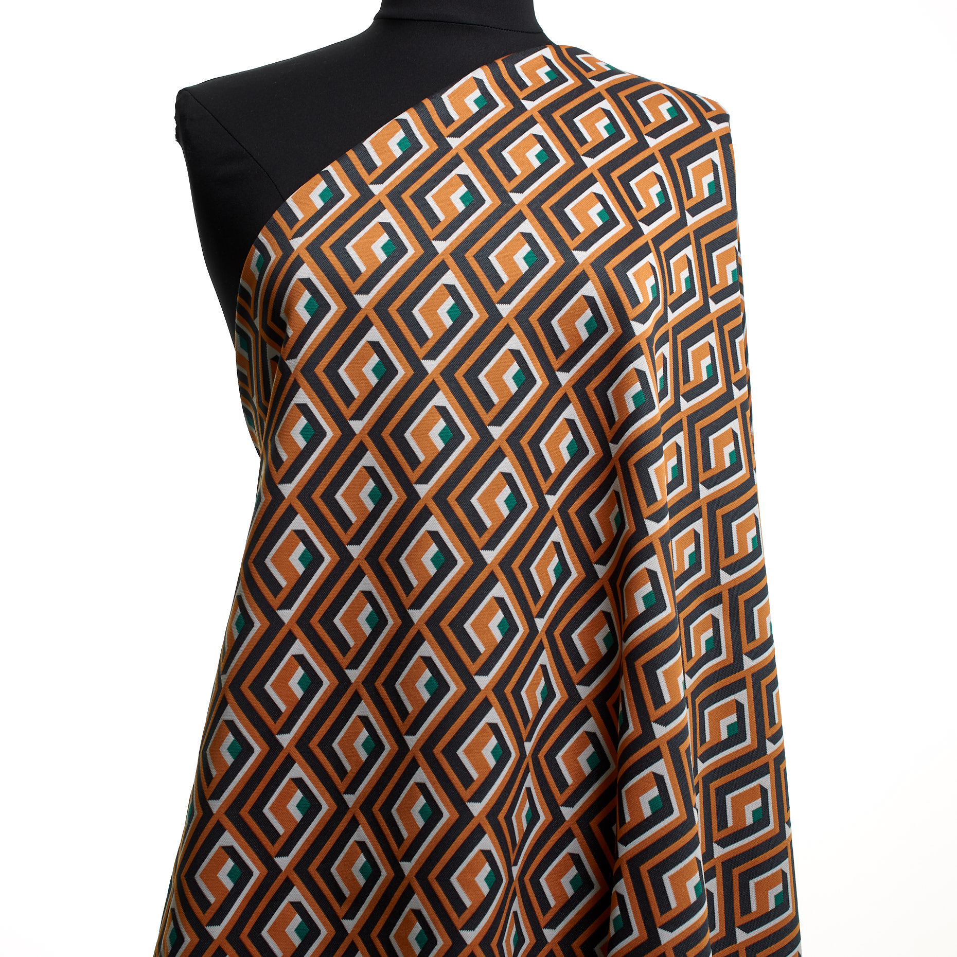 JERSEY, JACQUARD, ELASTIC, ANTHRACITE&MARMALADE (F000043964) - Mannequin