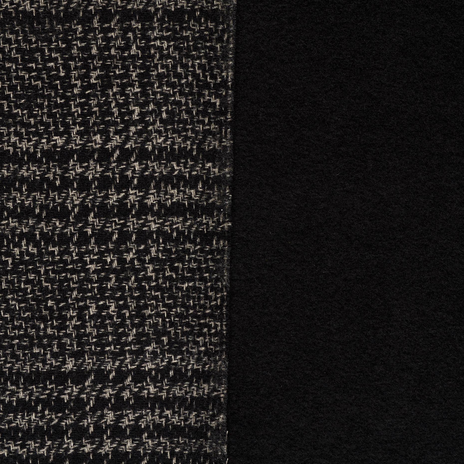 DOUBLE, WOOL, GLENCHECK, RAVEN BLACK&GRAIGE (F000036533) - Texture