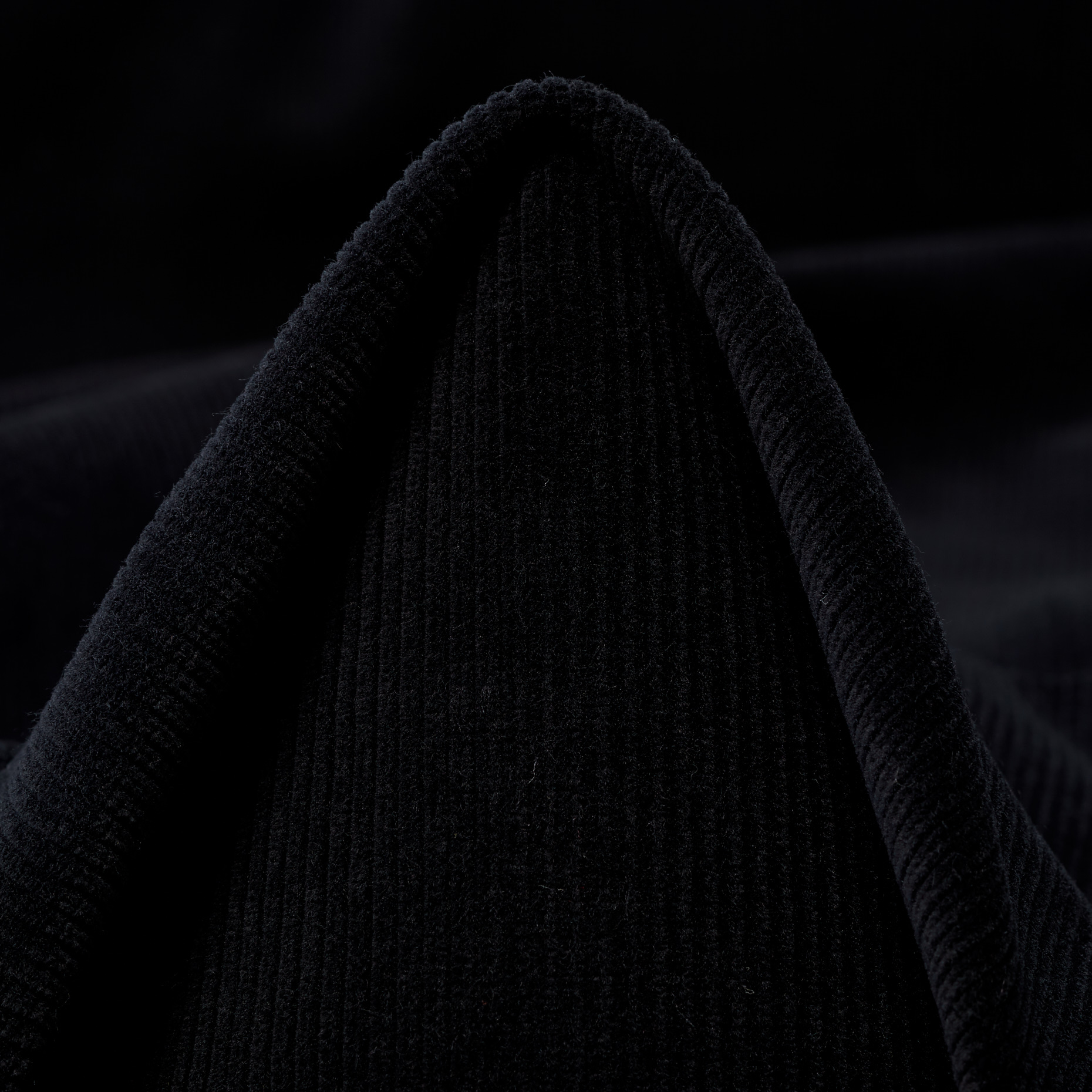 CORDUROY, COTTON, ELASTIC, RAVEN BLACK (F000047164)