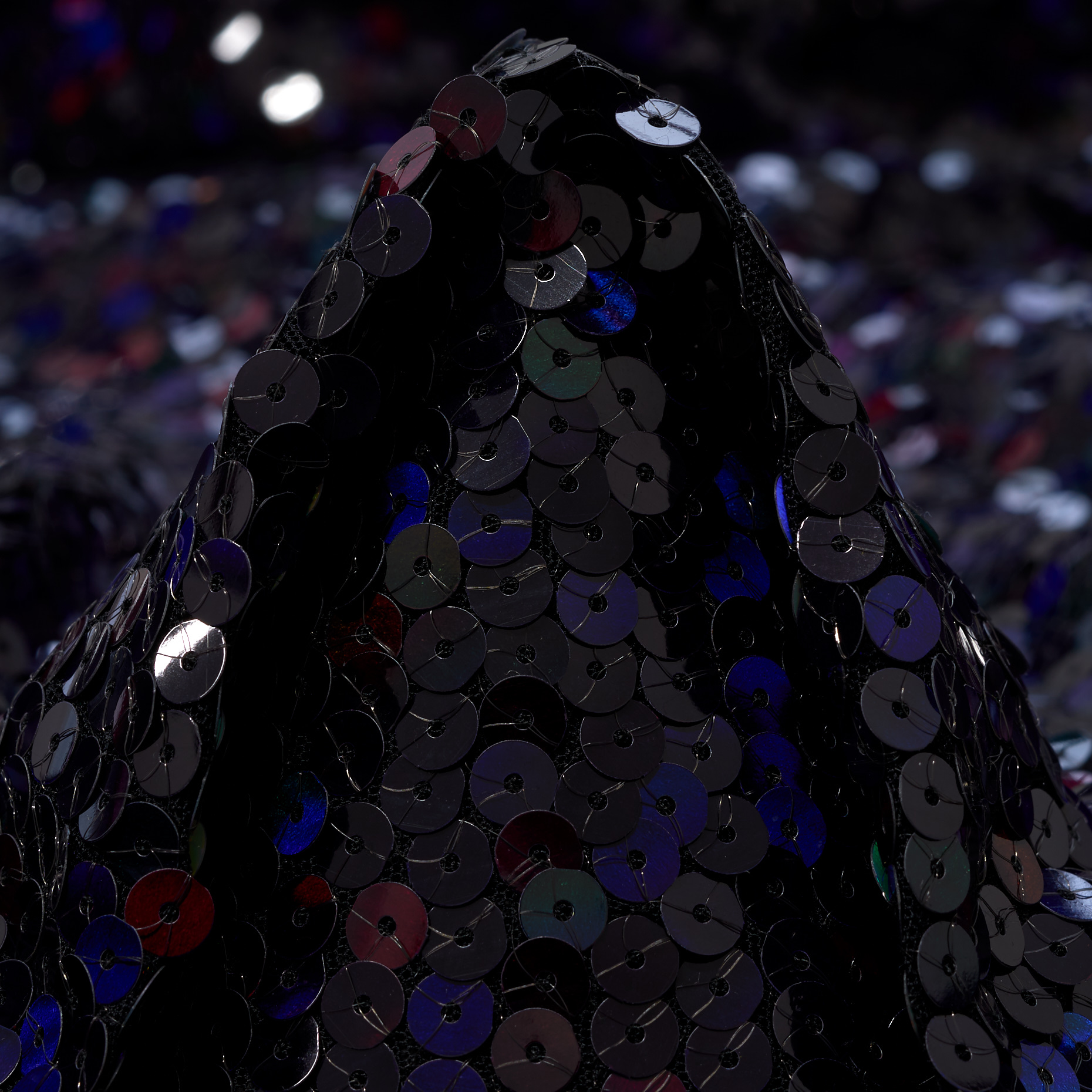 SEQUIN, VISCOSE, SILK, ANTHRACITE