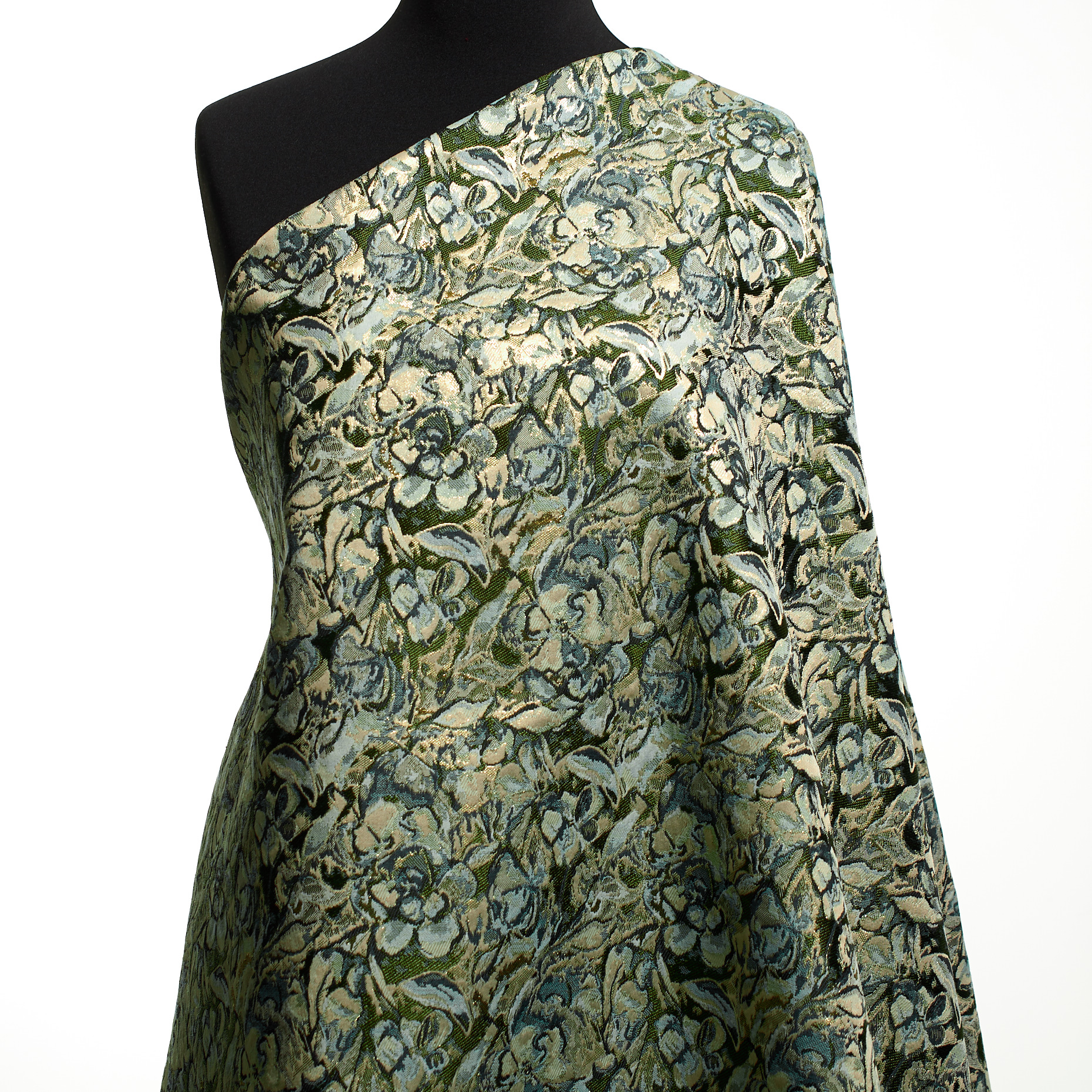 JACQUARD, ACETATE, COTTON BLEND, BANANA PALM&BLUEFOG (P000005640) - Mannequin