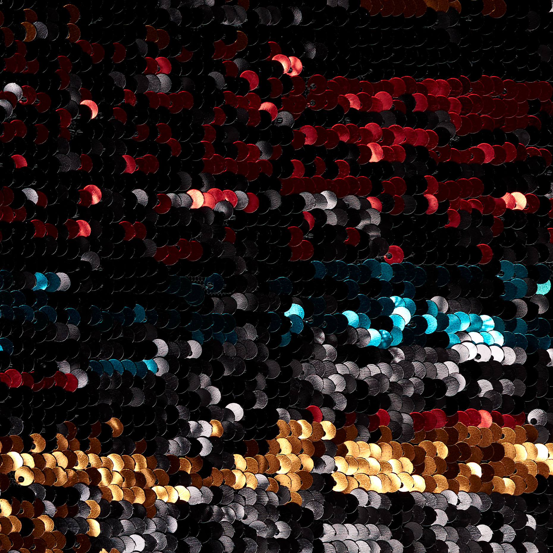 Paillettes, Scintillant, Savvy Red&Raven Black (F000045535) - Tissage