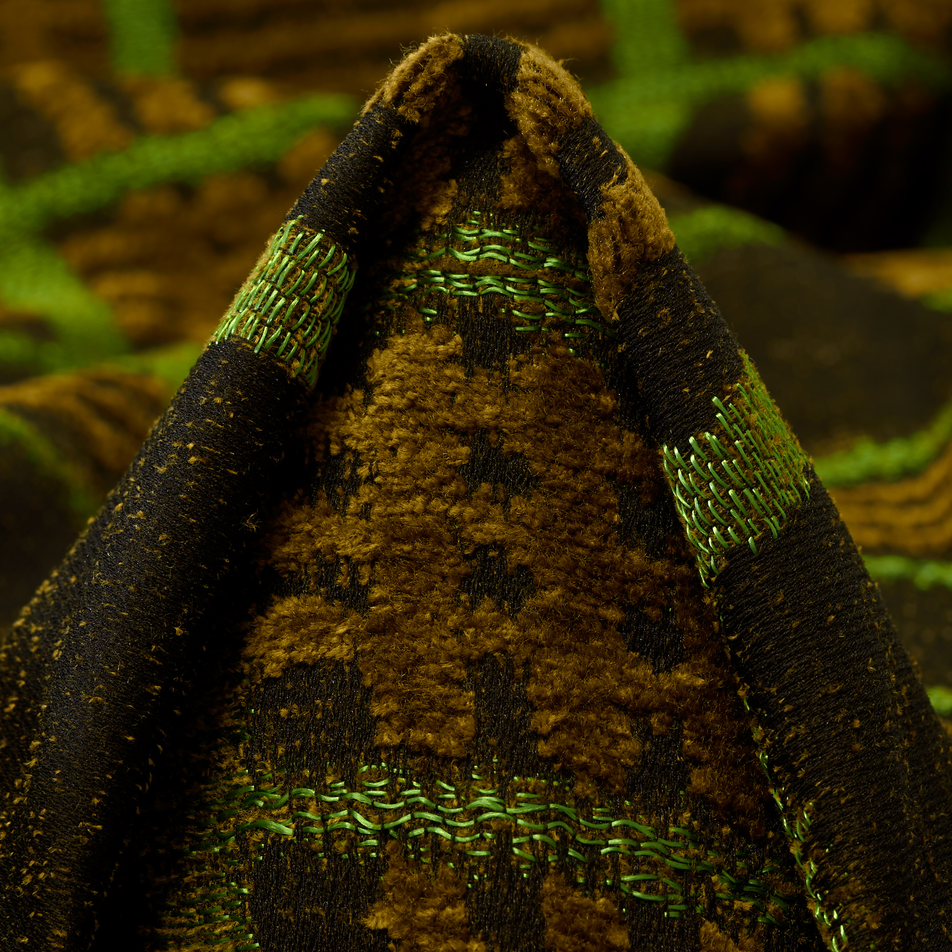 Jacquard, Cuadro, Black Olive&Jasmine Green (P000004450)