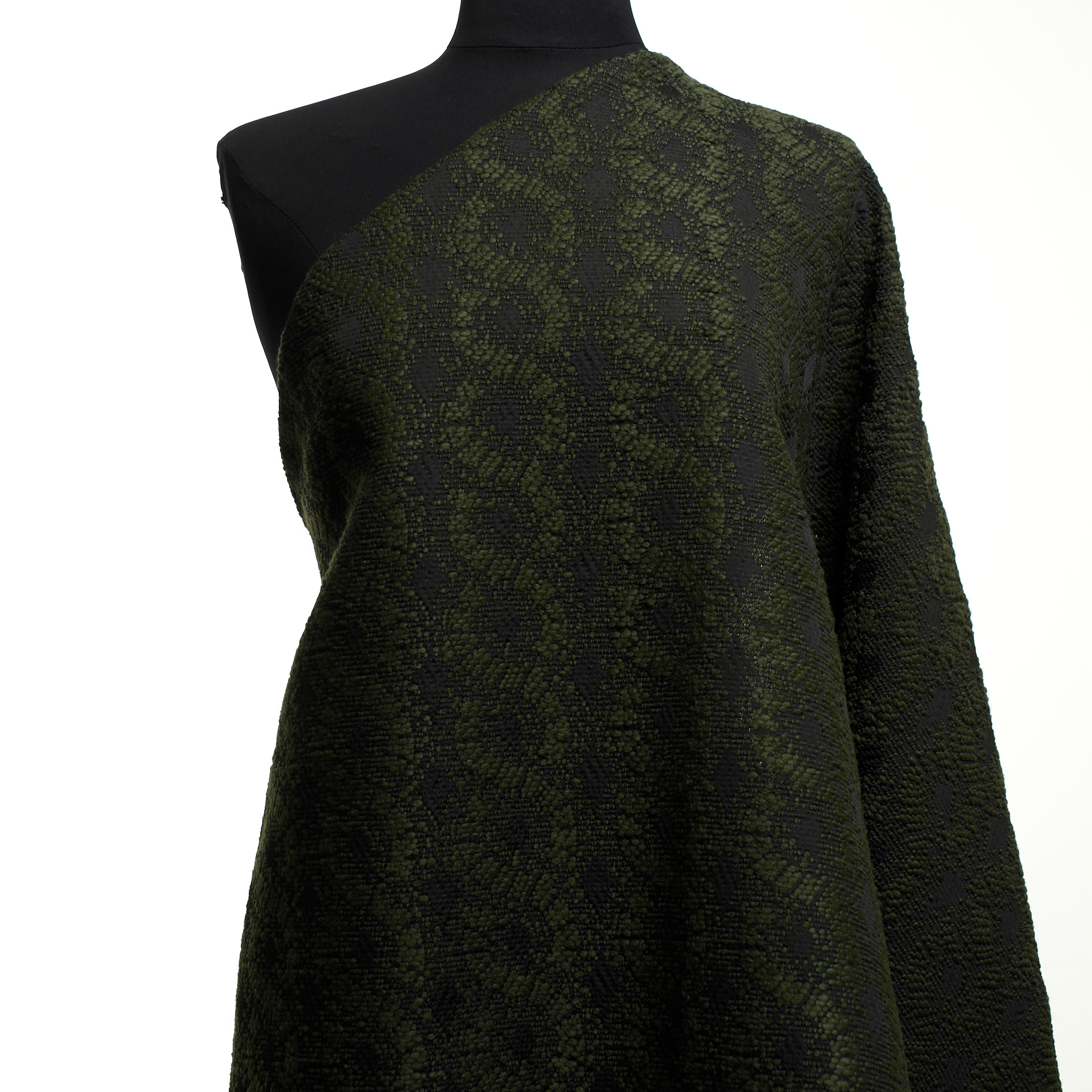JACQUARD, WOOL BLEND, TREKKING GREEN (P000004510) - Mannequin