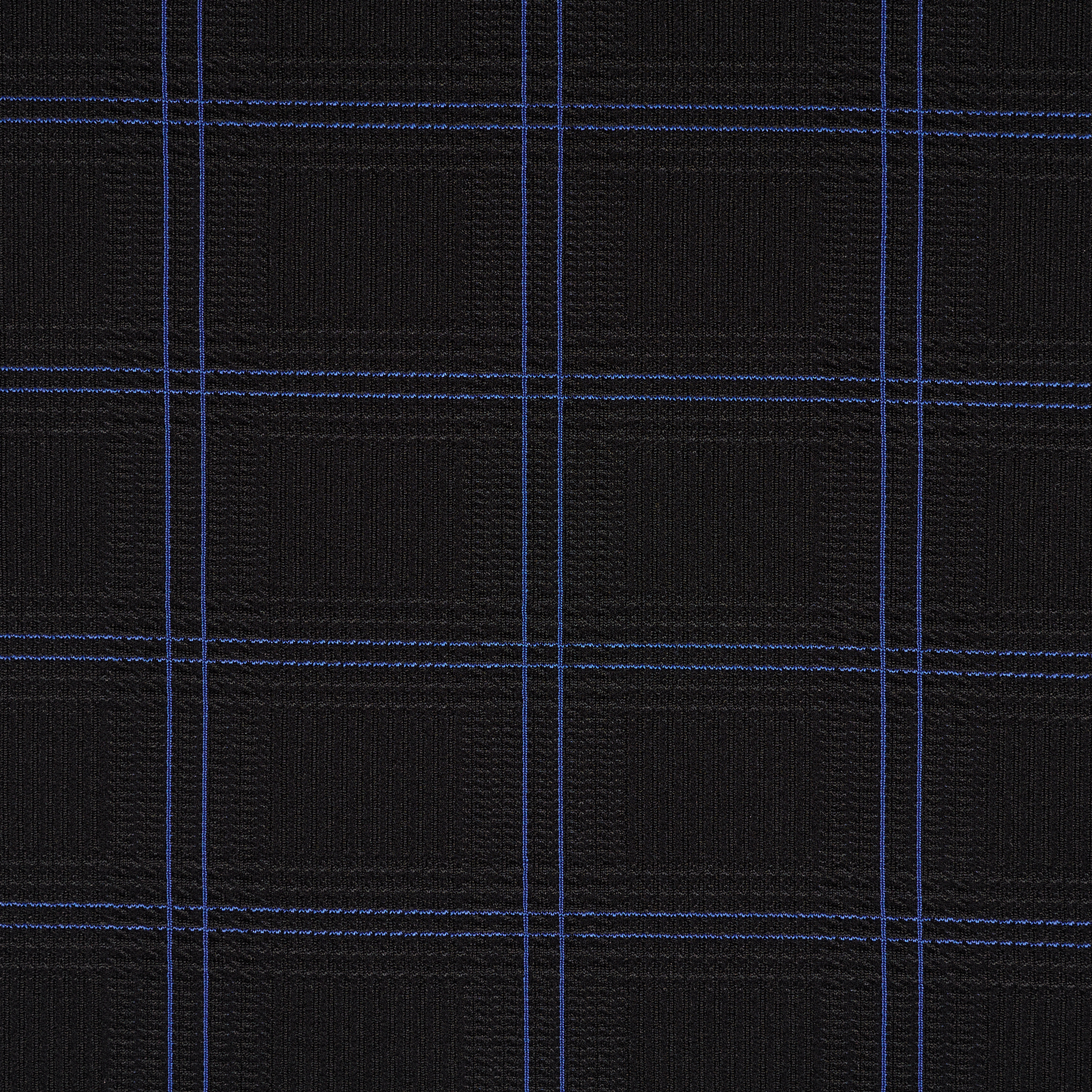 Трикотаж, Жаккард , Клетка, Atomic Blue (F000034624) - Ткань