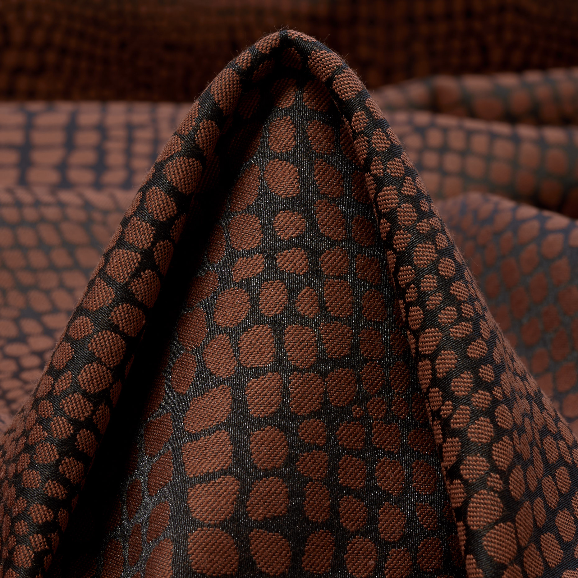 Jacquard, Algodón, Elástico, Maroon&Black (F000038403)