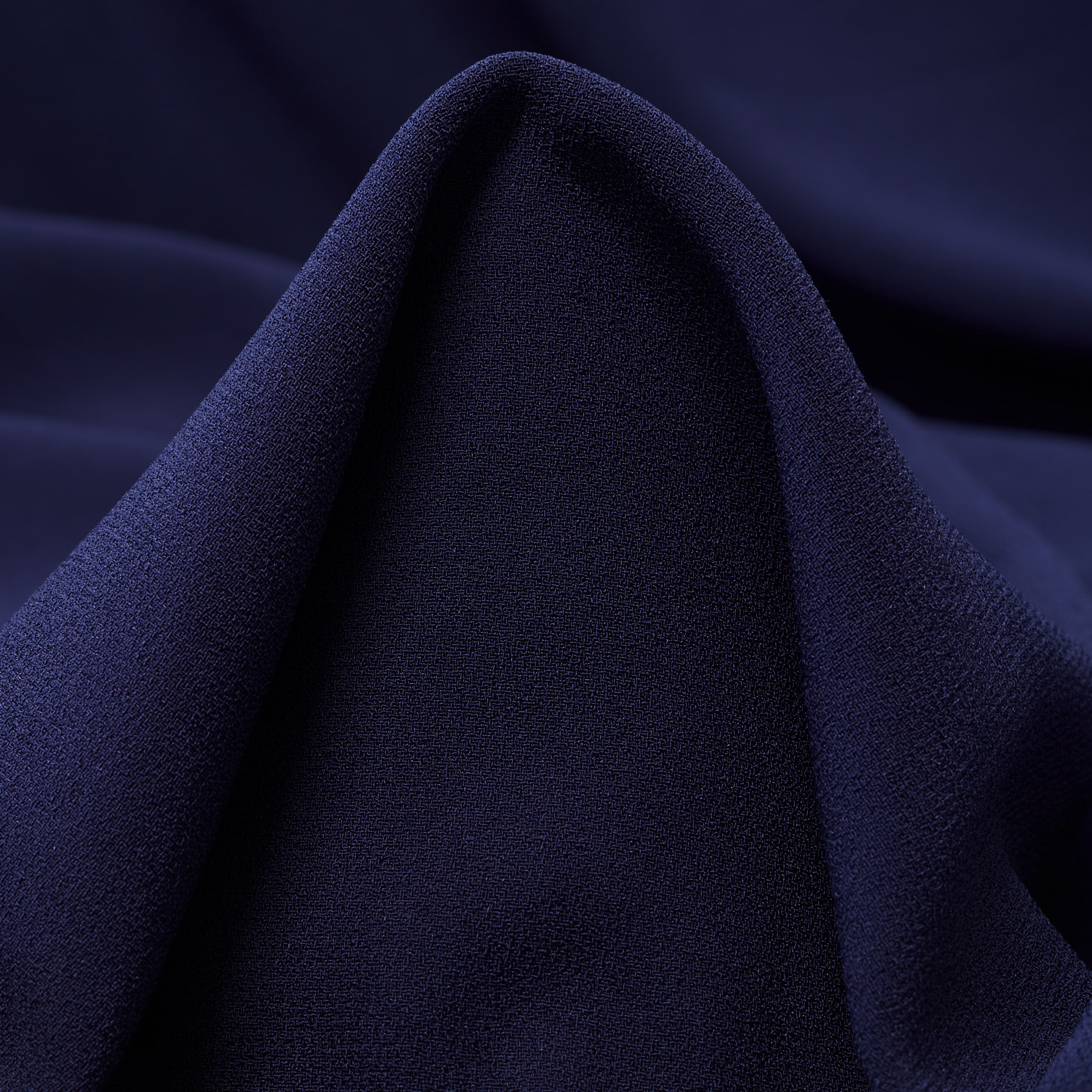 Crêpe, Satén, Triacetato, Medieval Blue