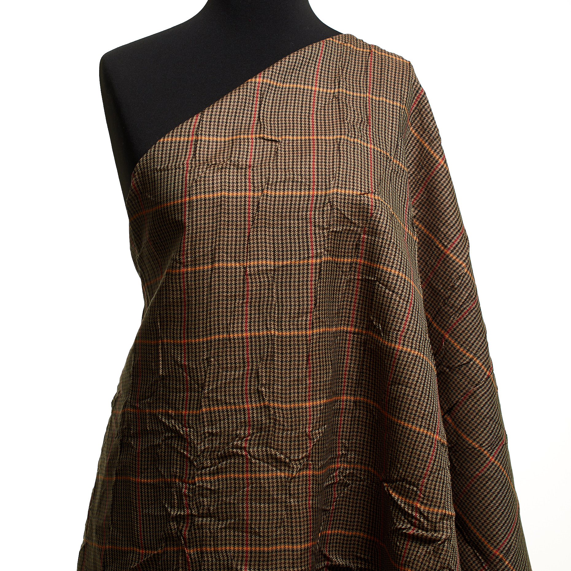 CRASH, WOOL, CHECK, GREIGE (T0000763) - Mannequin