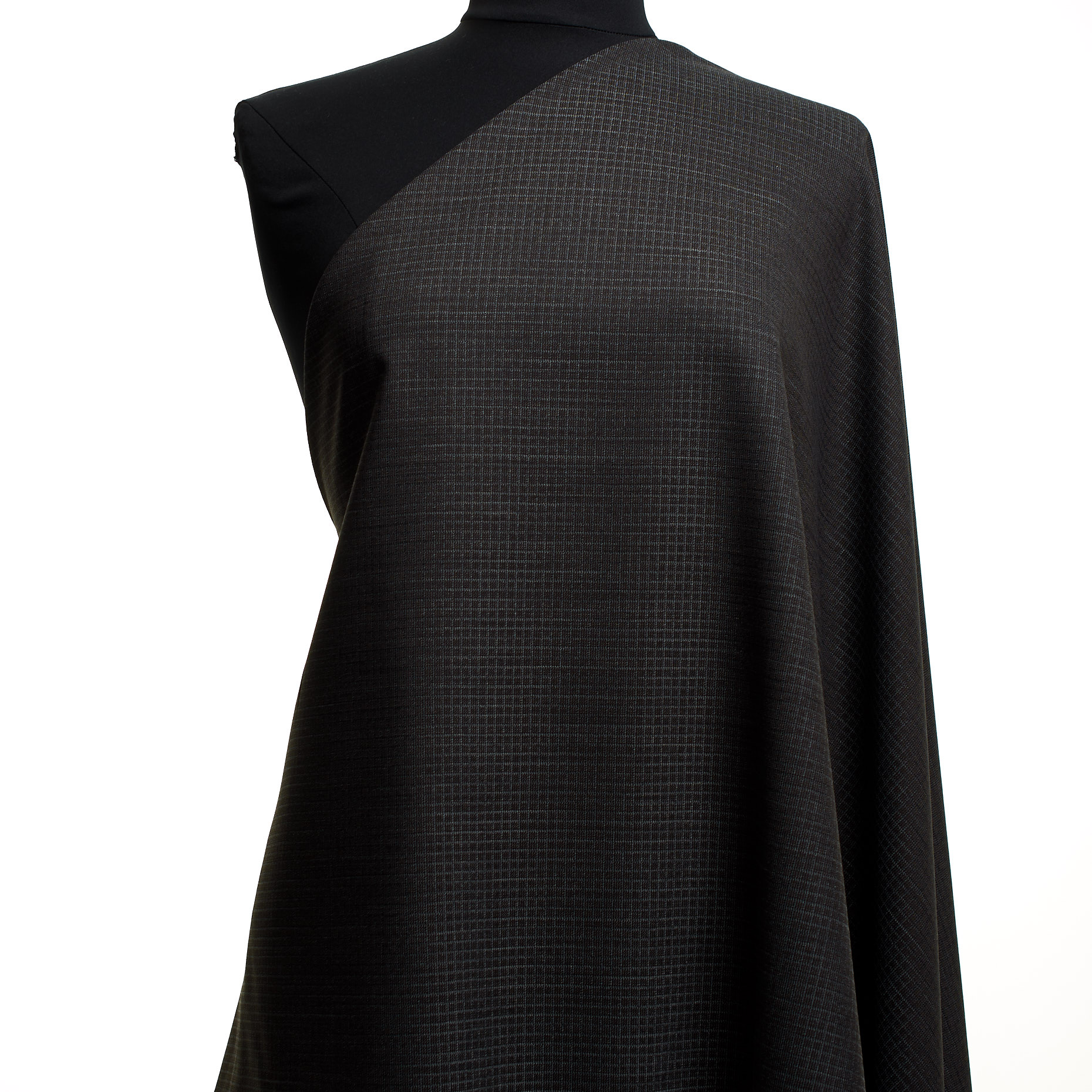 Тонкая Шерсть, Шерсть Виргинская, Мелкий Рисунок, Black Bean (F000044990) - Манекен