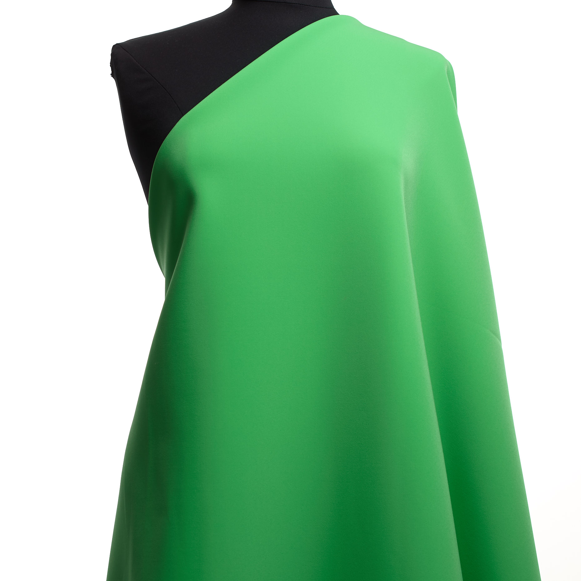 Двойной, Флисс, Высокая Эластичность, Neon Green&Snow White (F000041837) - Манекен