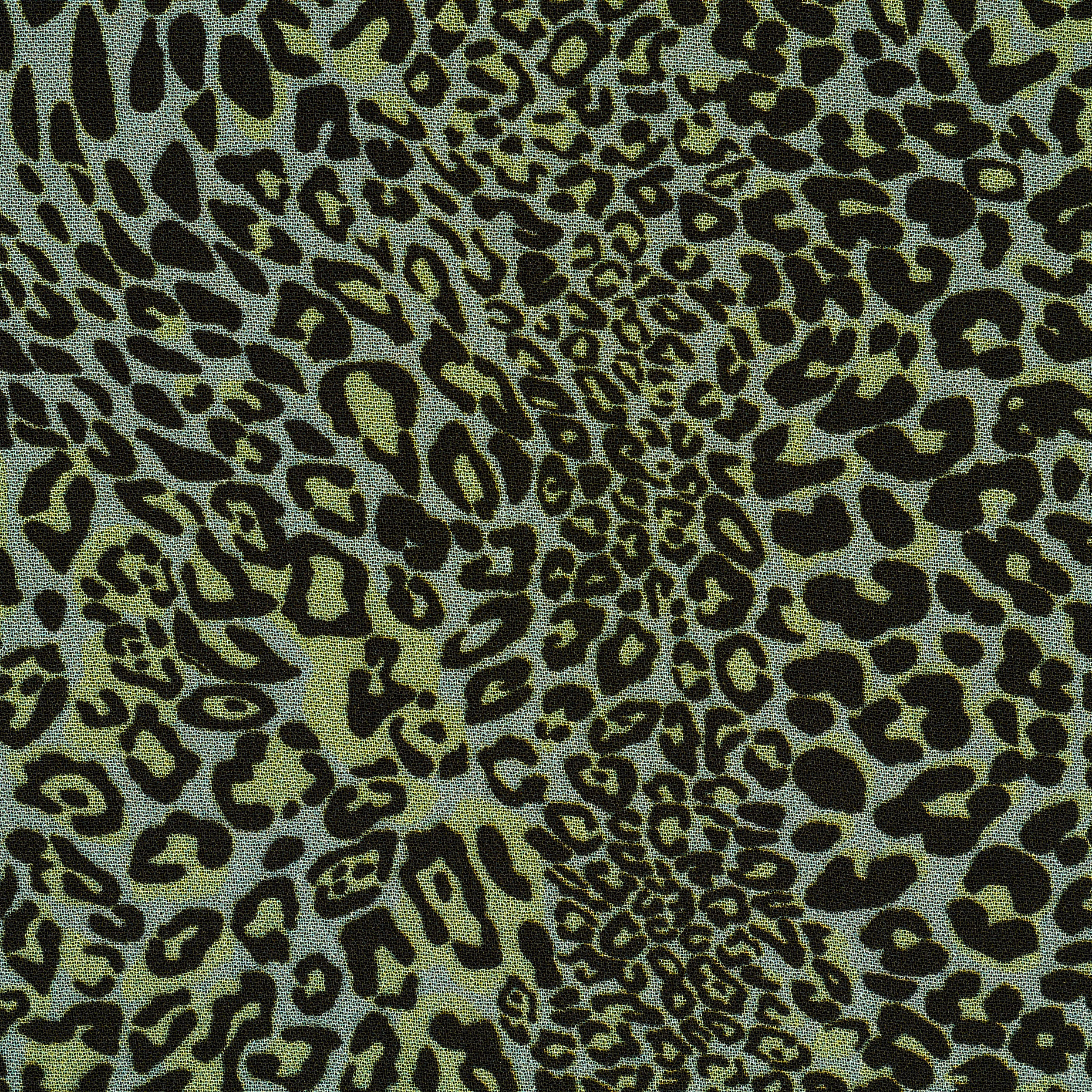 CRÊPE, VISCOSE, PRINTED, SMOKE GREEN&RAVEN BLACK (F000041254) - Texture