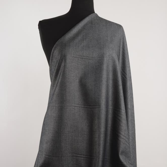 TWILL, VIRGIN WOOL, COTTON, INKWELL&ANTIQUE WHITE (F000028135) - Mannequin