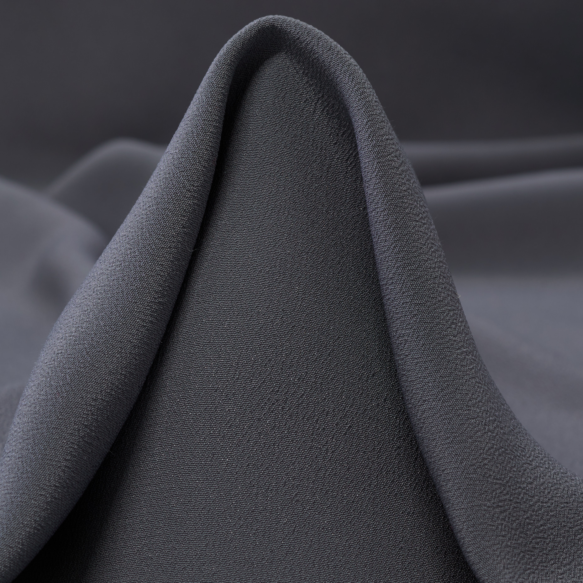 CRÊPE, ACETATE, SILK, BLACKENED PEARL (F000049149)