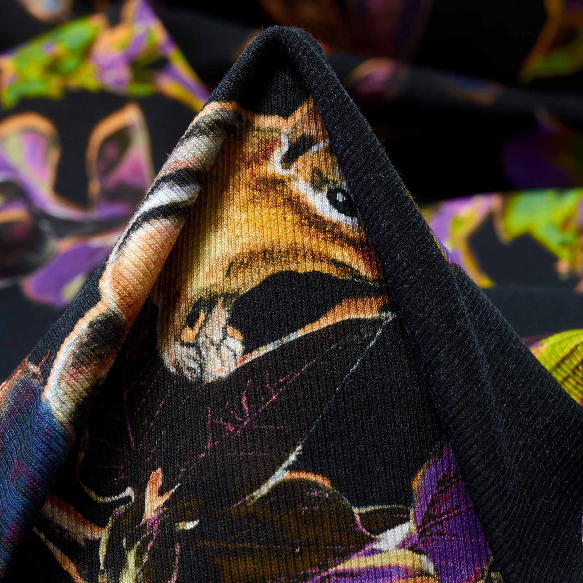 JERSEY, COTTON, ELASTIC, RAVEN BLACK (F000045998)