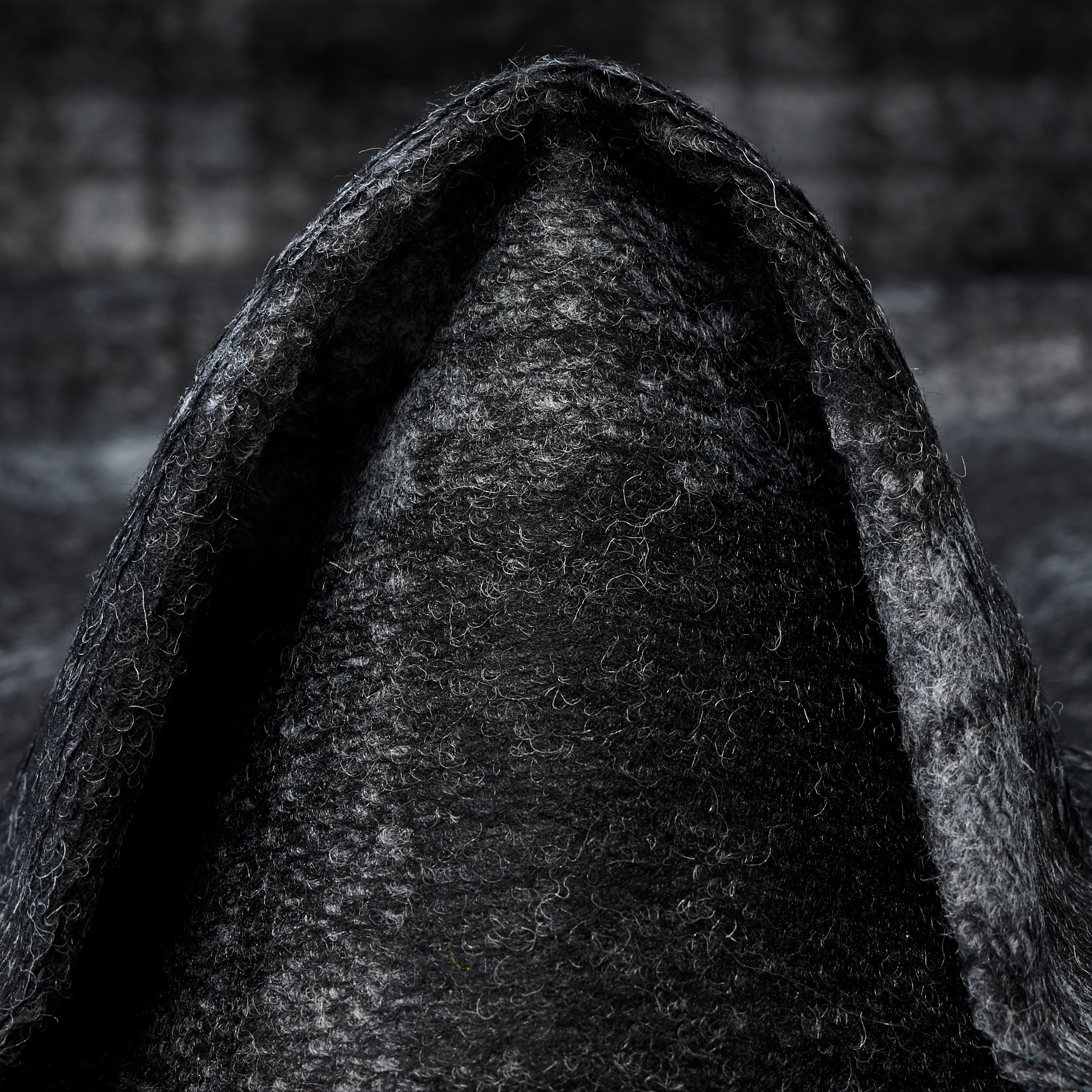 JERSEY, BOILED WOOL, VIRGIN WOOL, WEATHERVANE&RAVEN BLACK (F000045015)