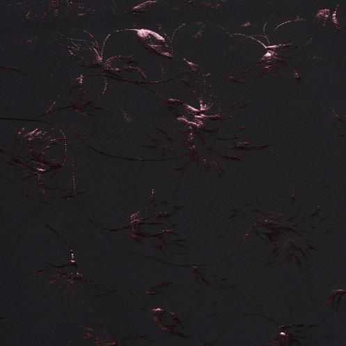 TECHNO STRETCH, FLORAL, SHIMMERING, JET BLACK&CERISE (AQ000063) - Texture