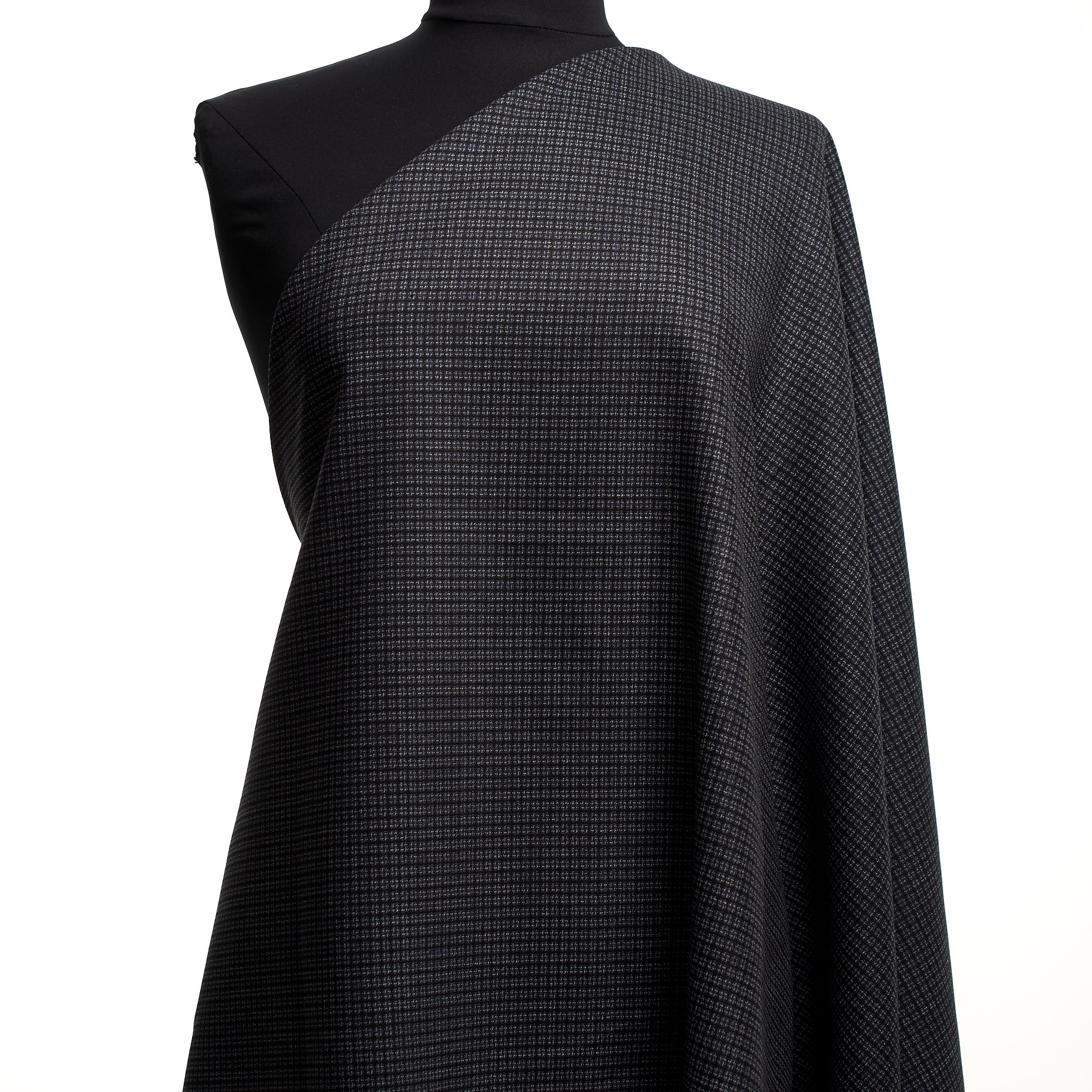 JACQUARD, WOOL, VISCOSE, BLACKENED PEARL (F000044537) - Mannequin