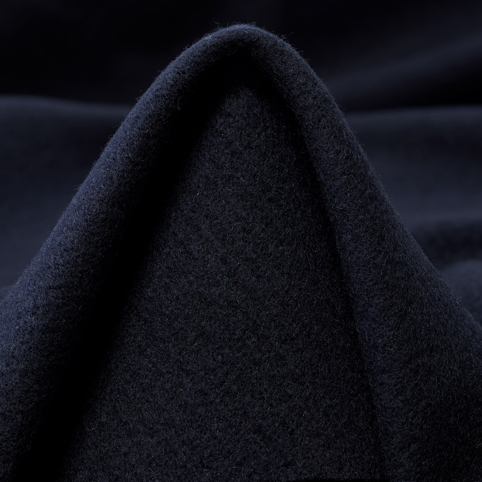 BOILED WOOL, VIRGIN WOOL, MELANGE, PARISIAN NIGHT (F000044525)