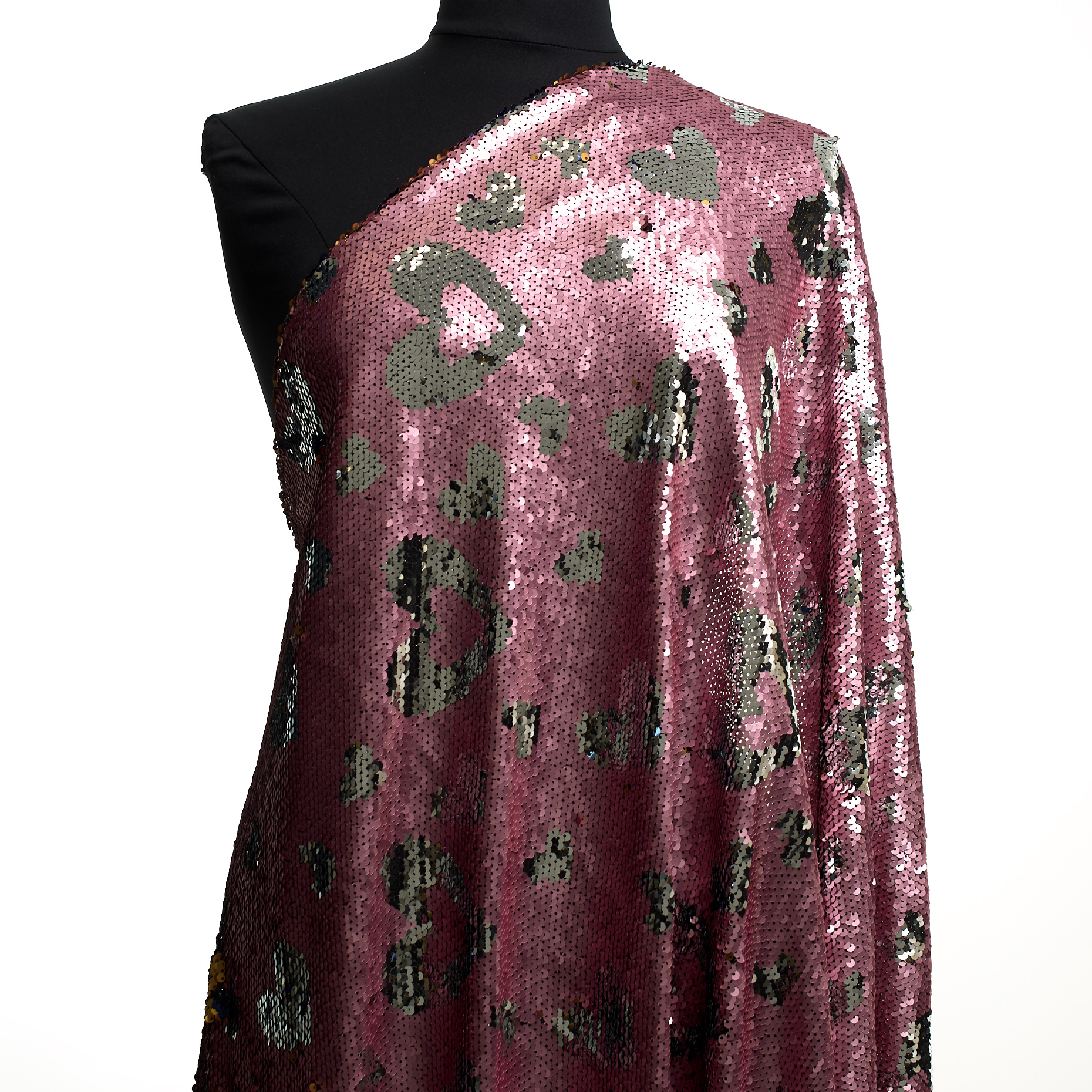 SEQUIN, TULLE, SHIMMERING, DUSTY ROSE (F000045478) - Mannequin