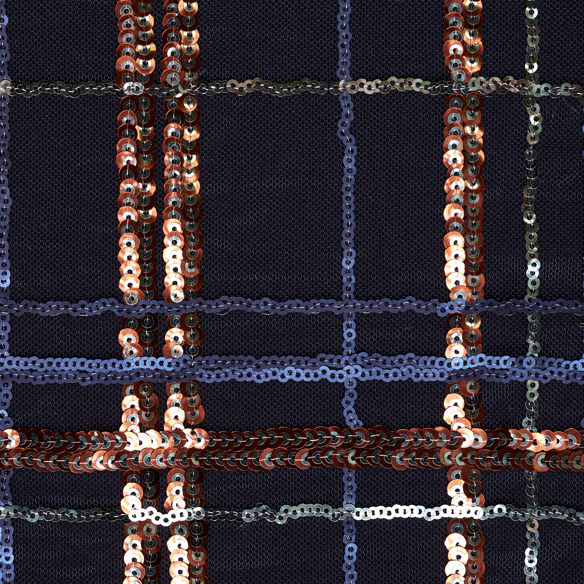 TULLE, SEQUIN, EMBROIDERED, VULCAN&RED GOLD (F000047215) - Texture