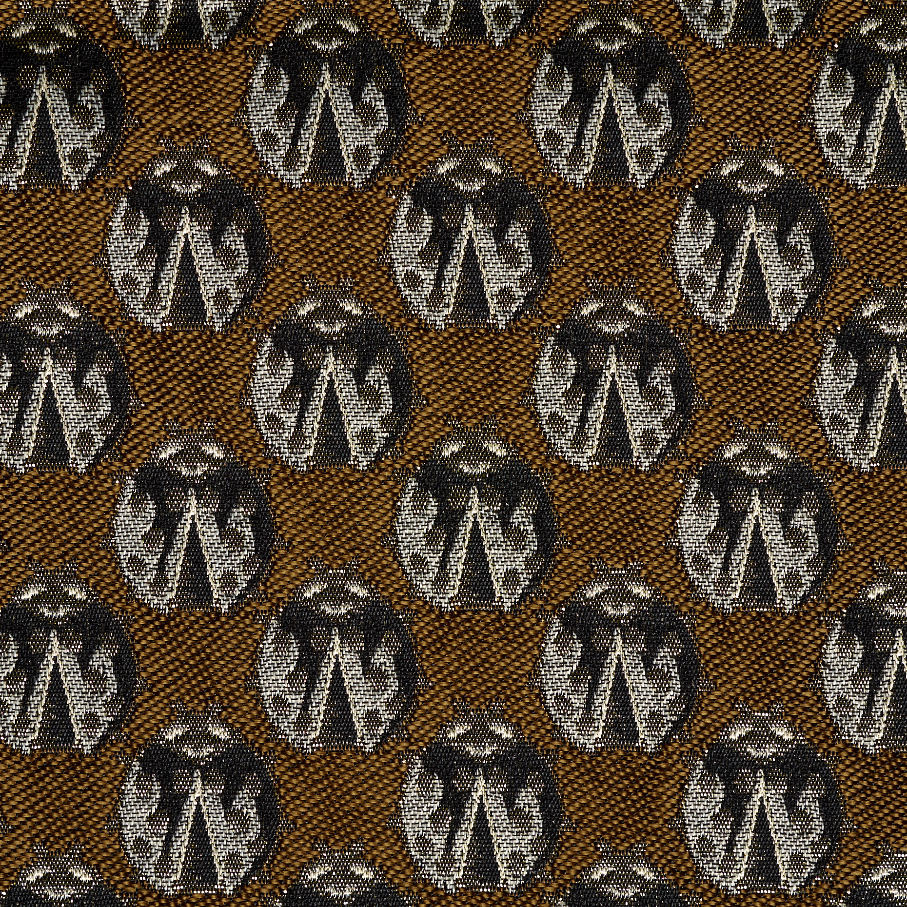 JACQUARD, COTTON BLEND, METALLIC, COGNAC&ANTHRACITE (P000003630) - Texture