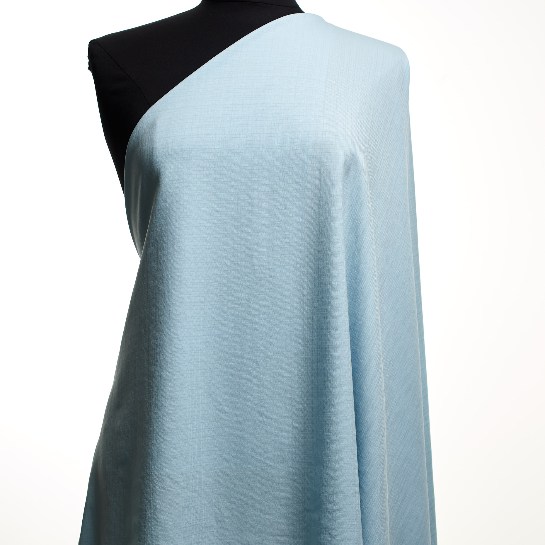 WOOL, CHECK, TONE ON TONE, BABY BLUE (T0000598) - Mannequin