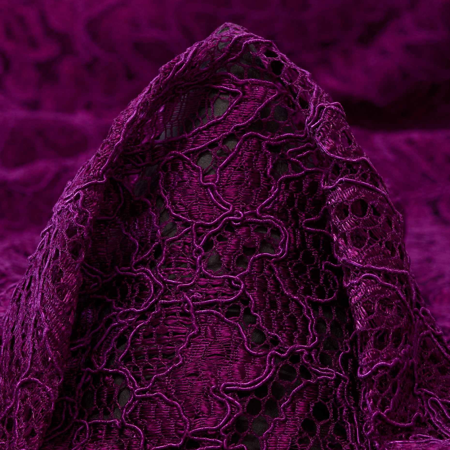 Encaje, Viscosa, Floreal, Dahlia (F000037486)