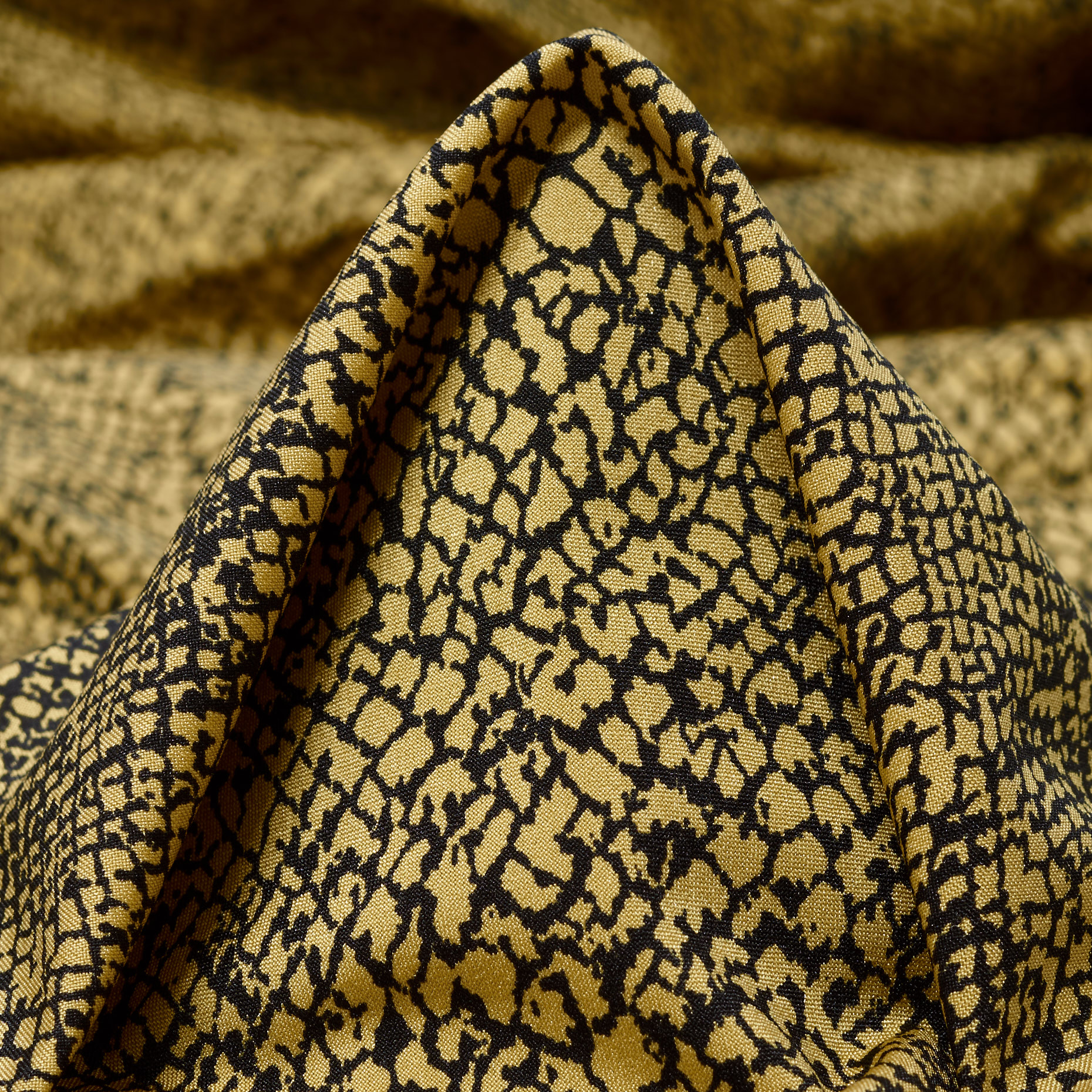 Techno Jersey, Animalier, Haute Elasticité, Rattan&Raven Black (F000041453)