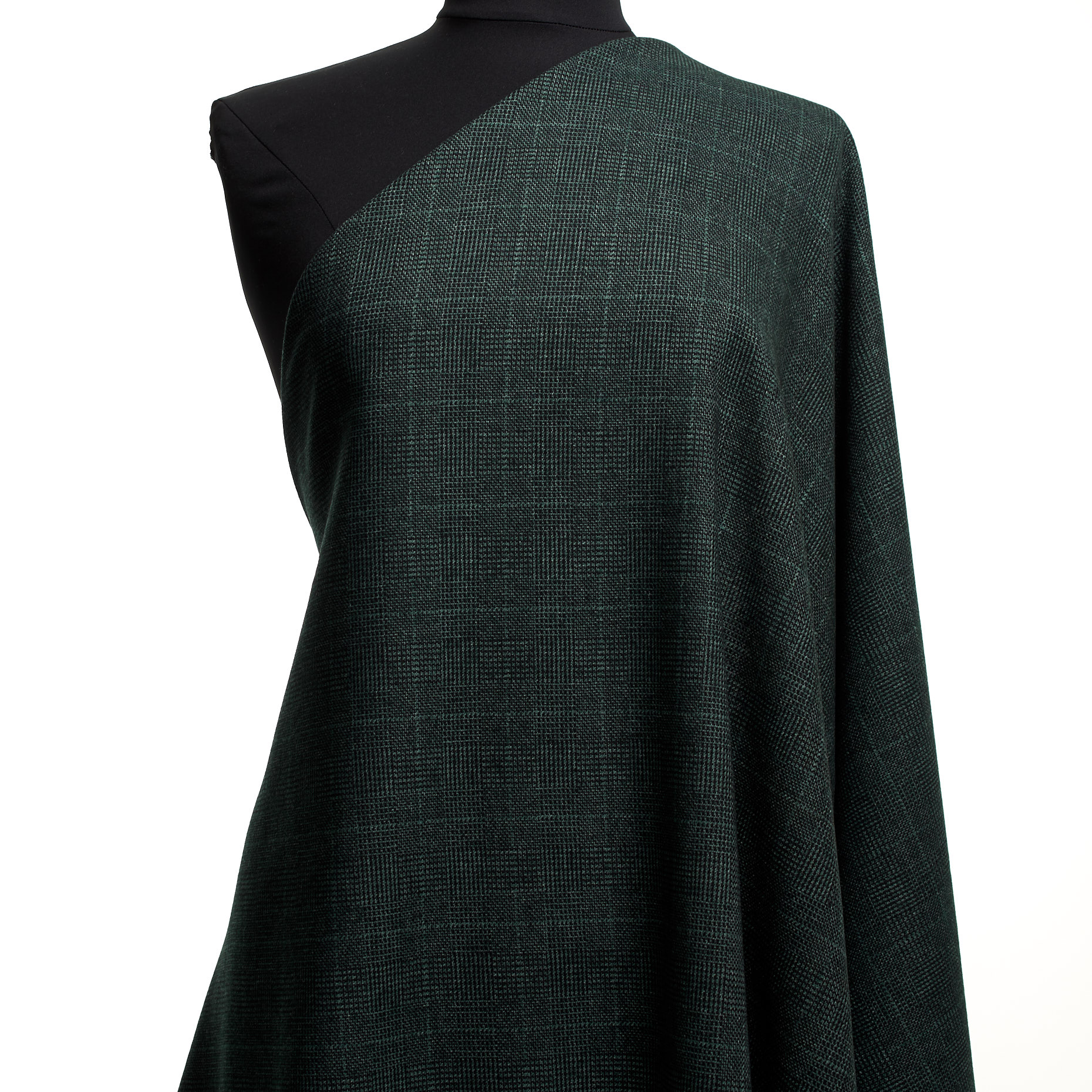 Mélange de Laine, Coton Mixte, Cadre, Bottle Green (F000045229) - Mannequin