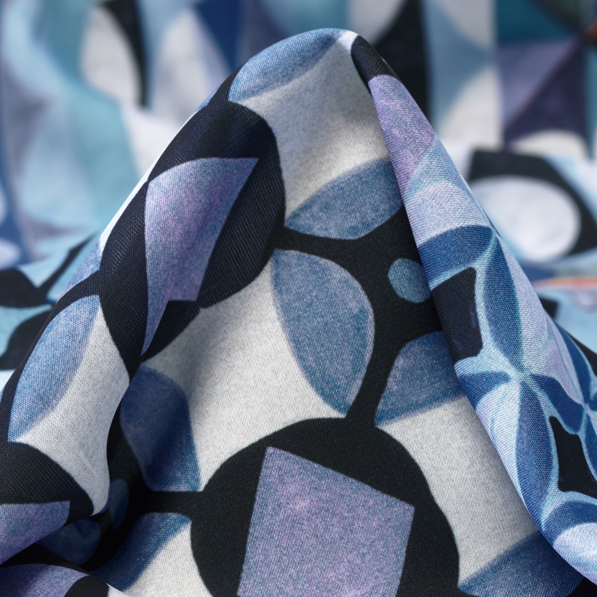 SATIN, PRINTED, POWDER BLUE (F000031259)